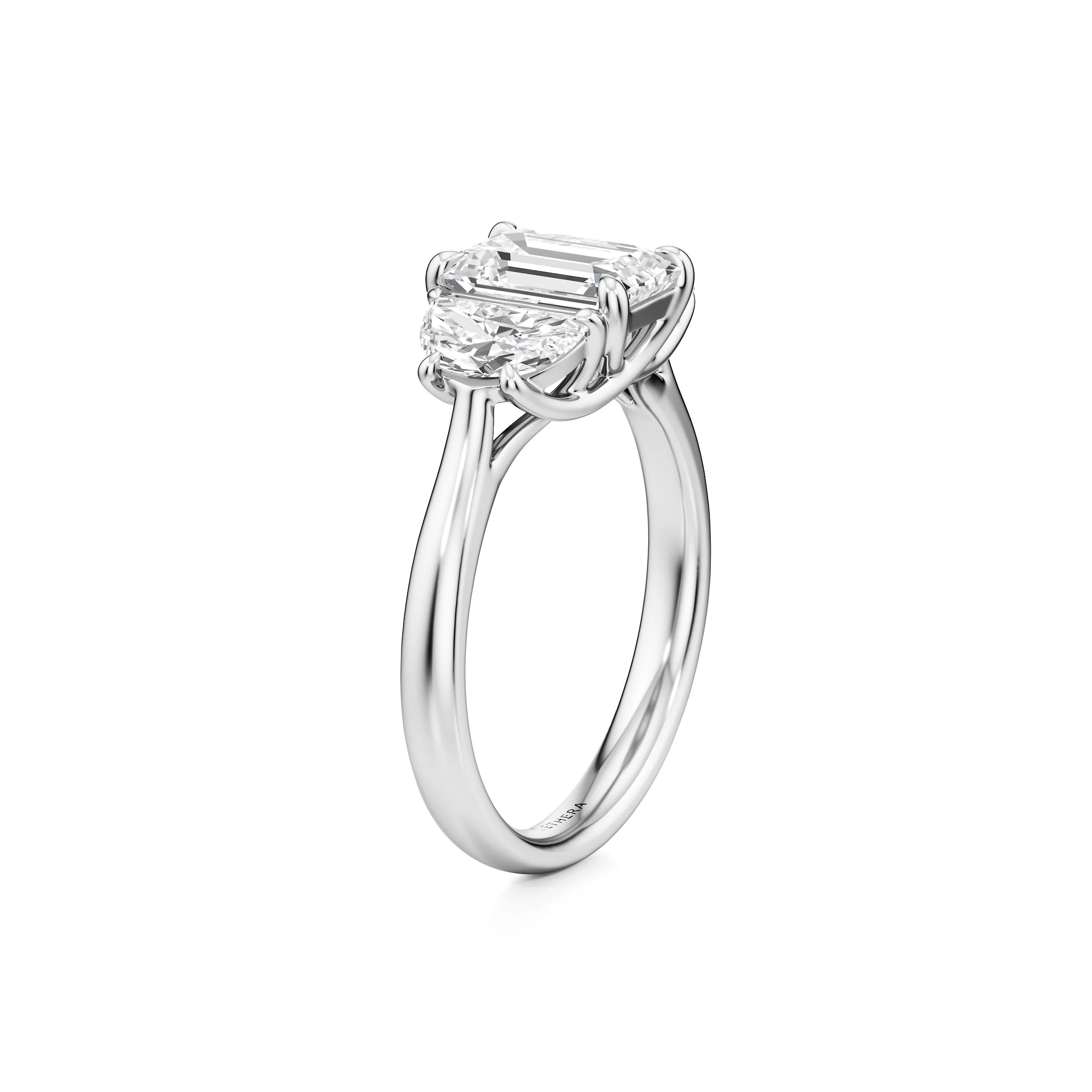 Tri Lumiere Three Stone Ring 8