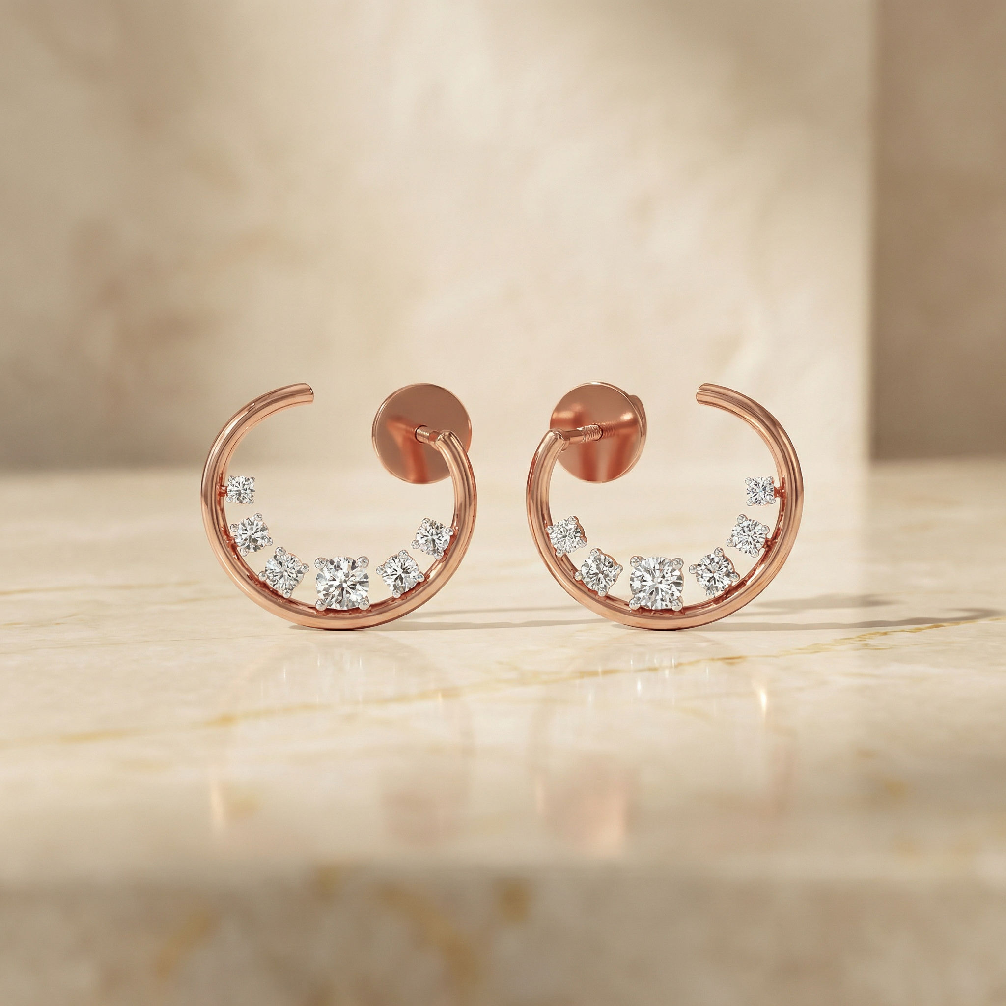 Radiant Arc Earrings 2