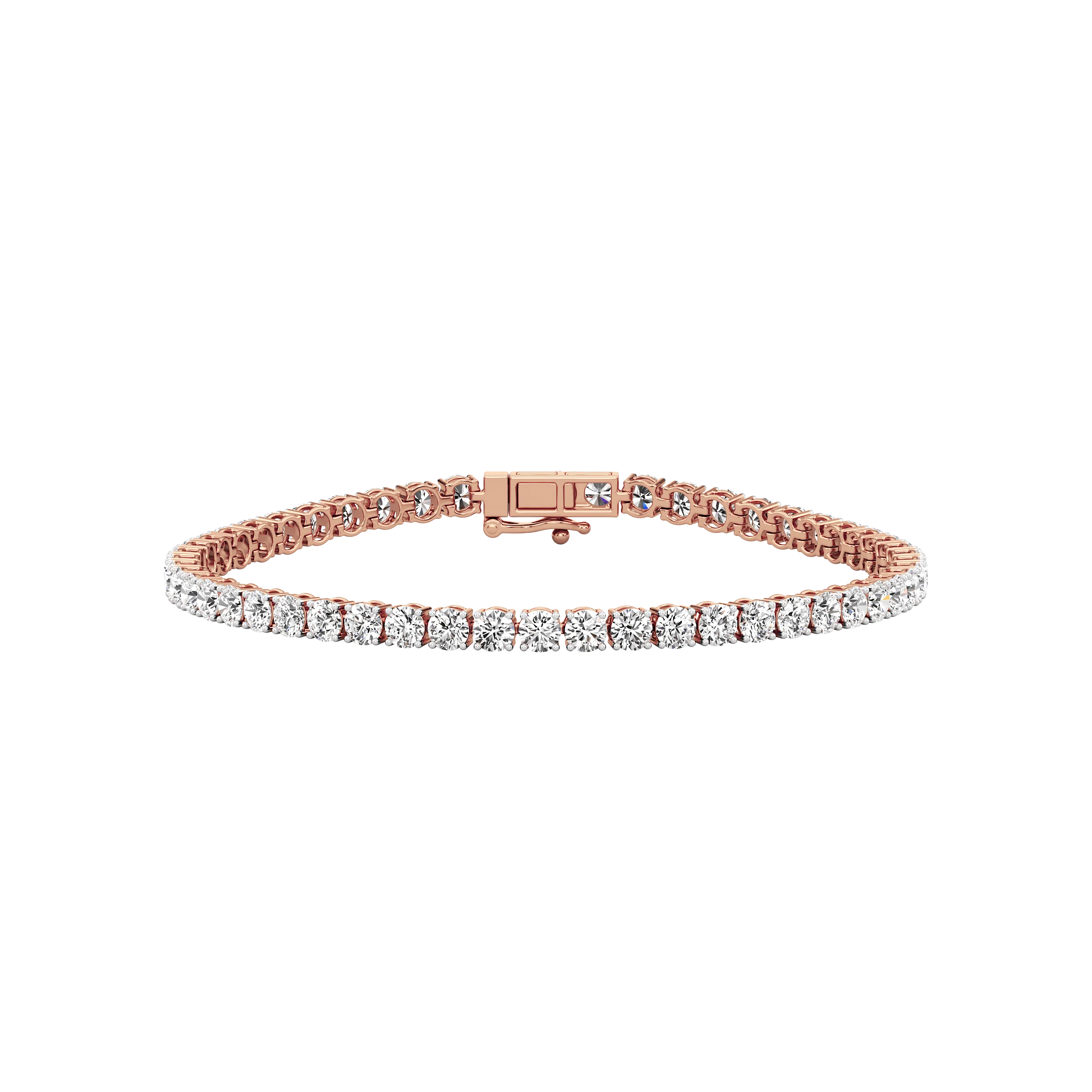 Round Line Tennis Bracelet 6