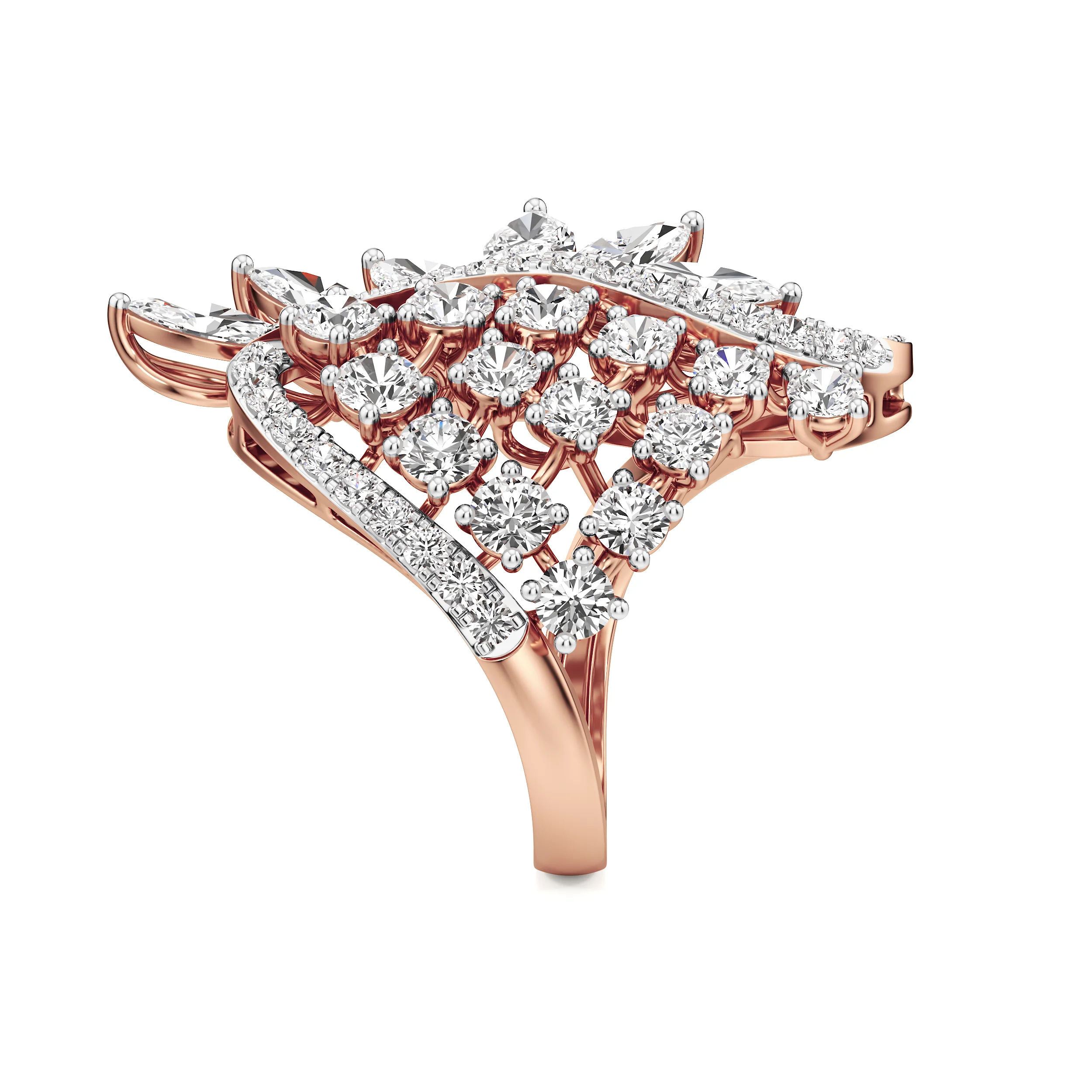 Aurora Wing Diamond Ring 17