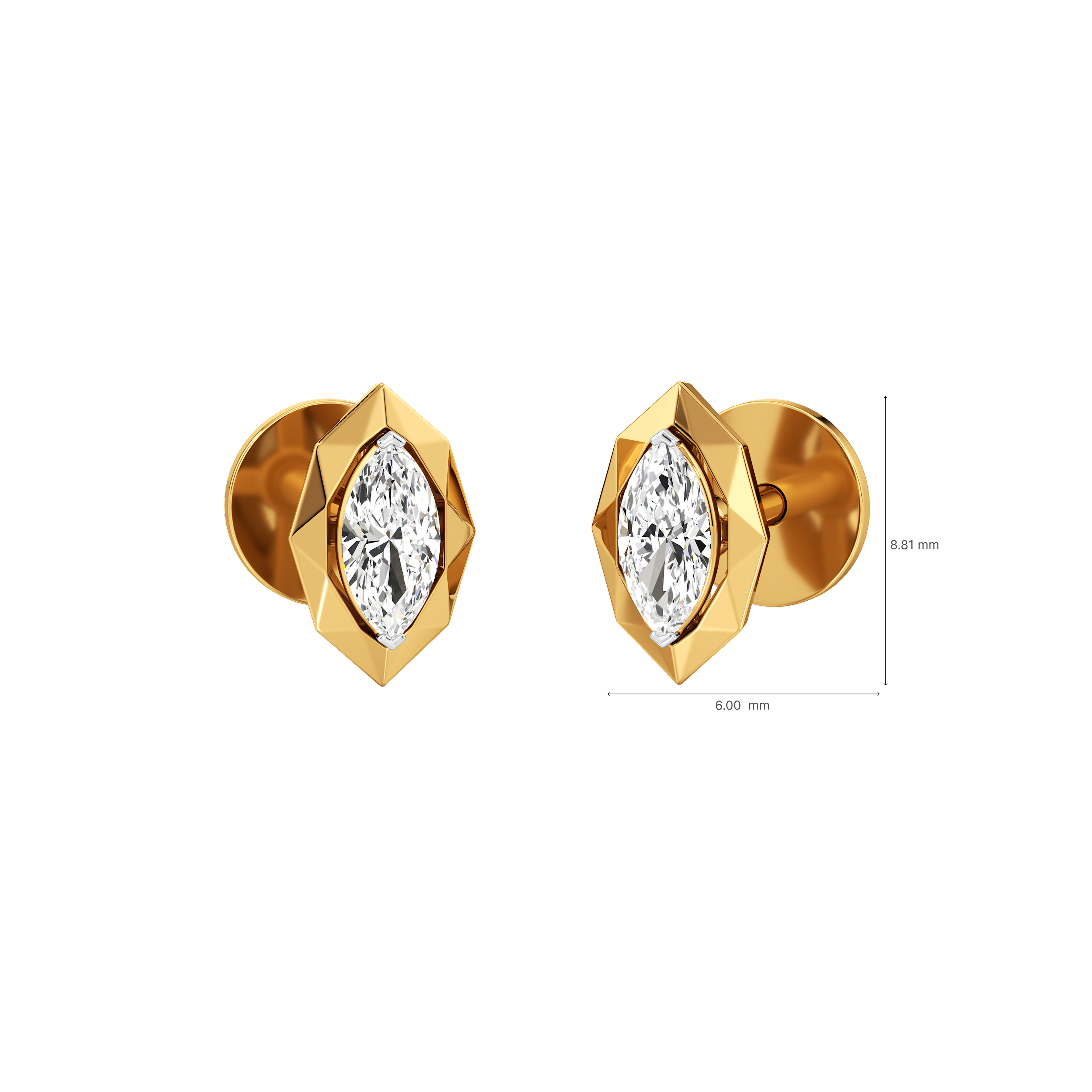 The Prism Marquise Studs 3