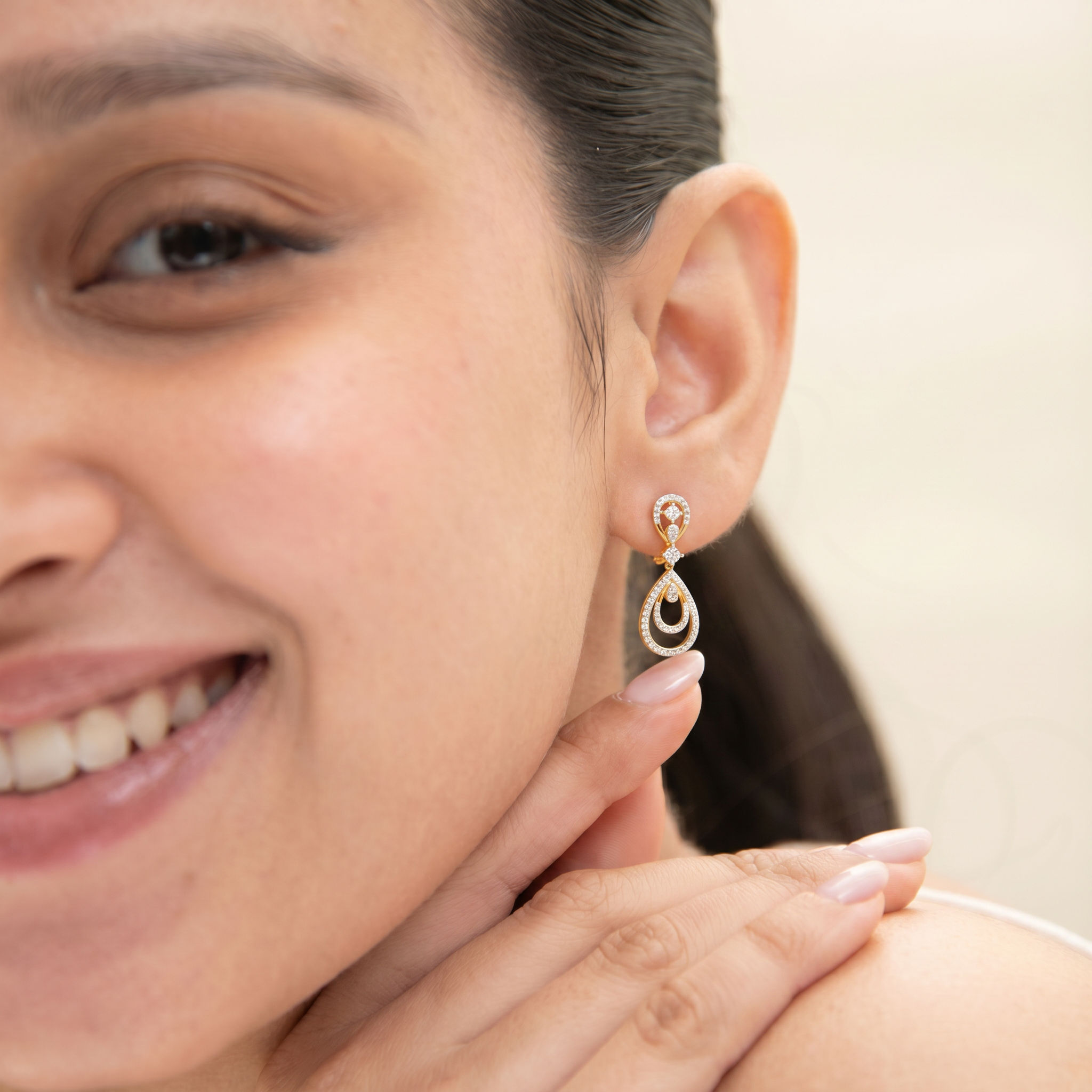 Raindrop Mirage Drop Earrings hover