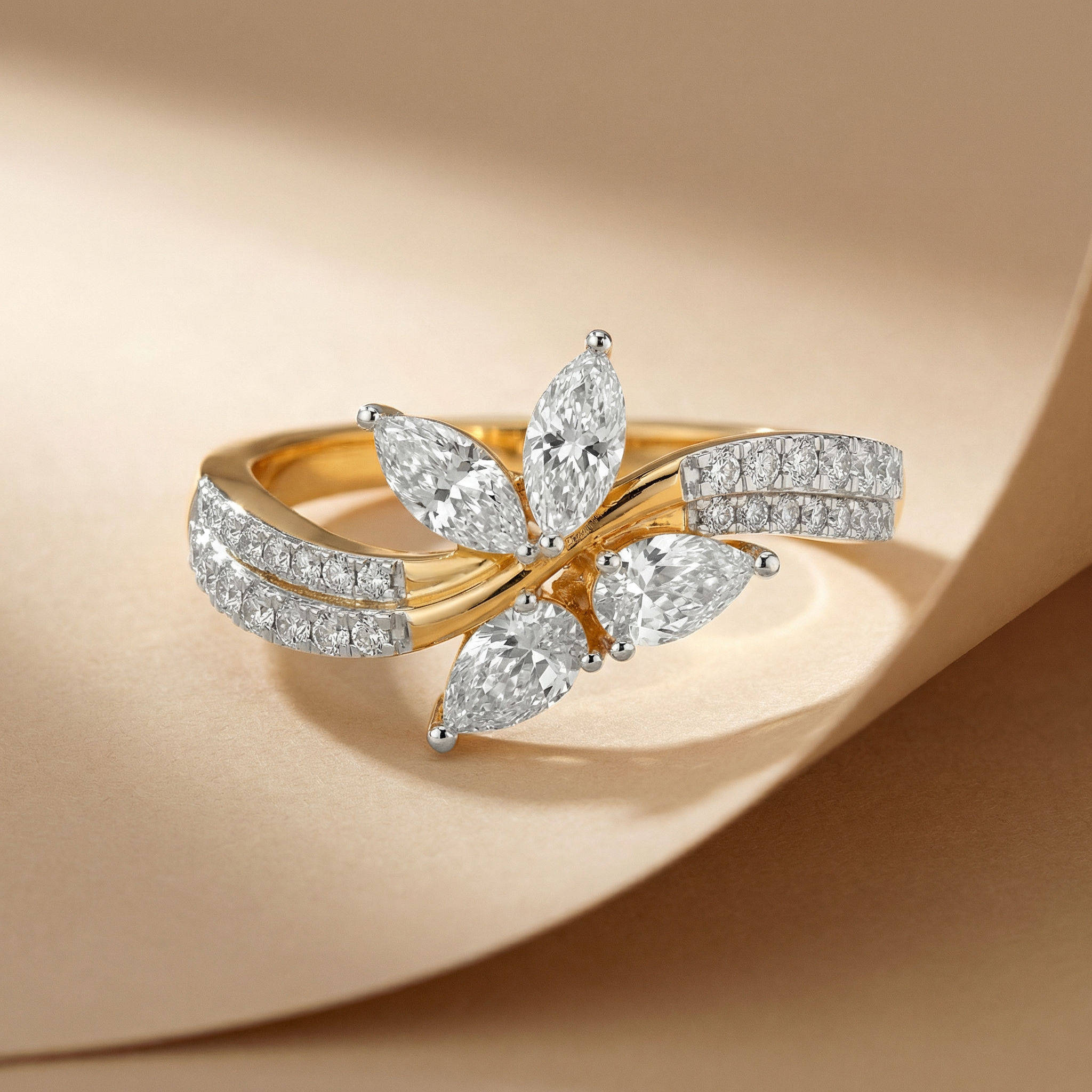 Whimsy Wings Floral Ring 2