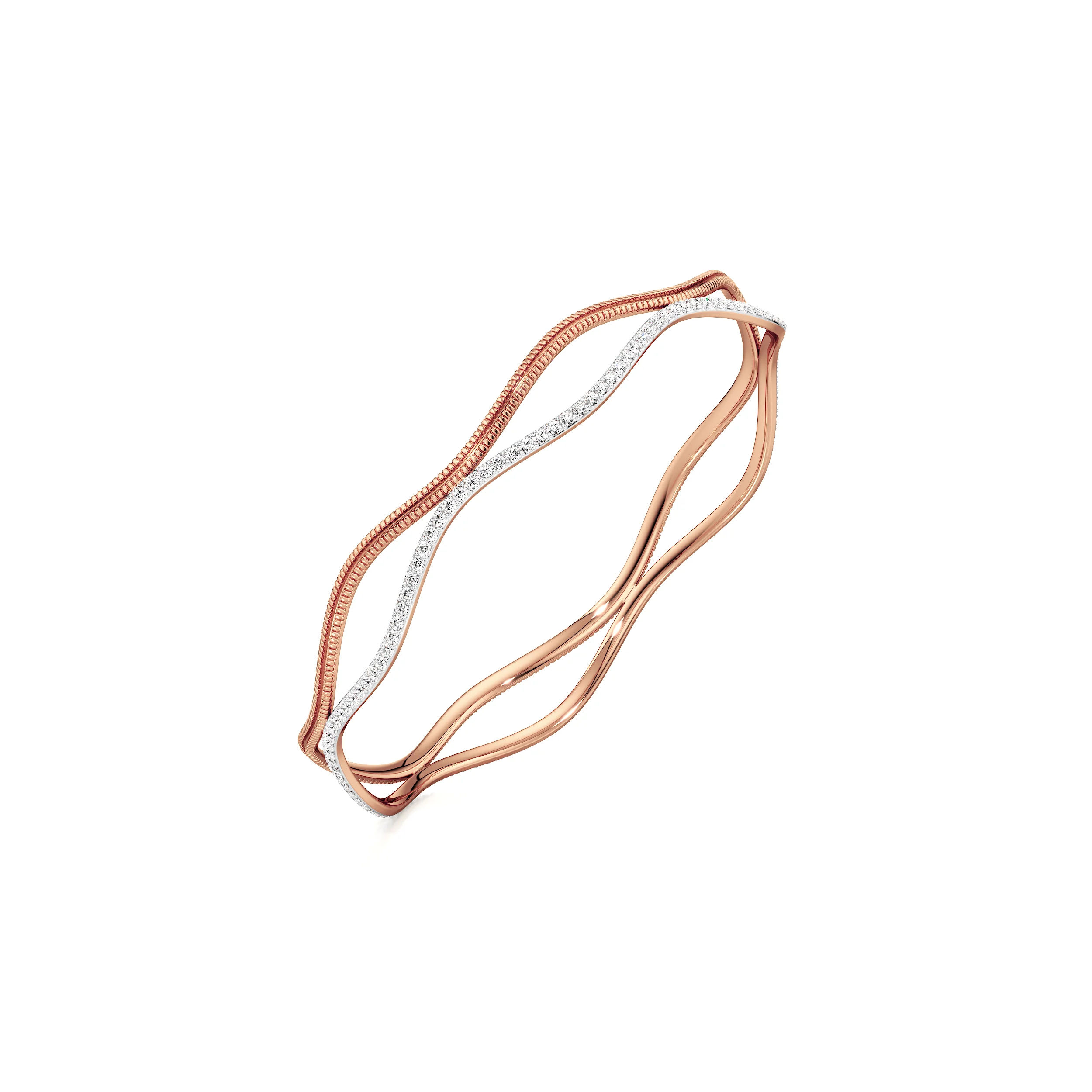 Ripple Flow Round Bangle 9