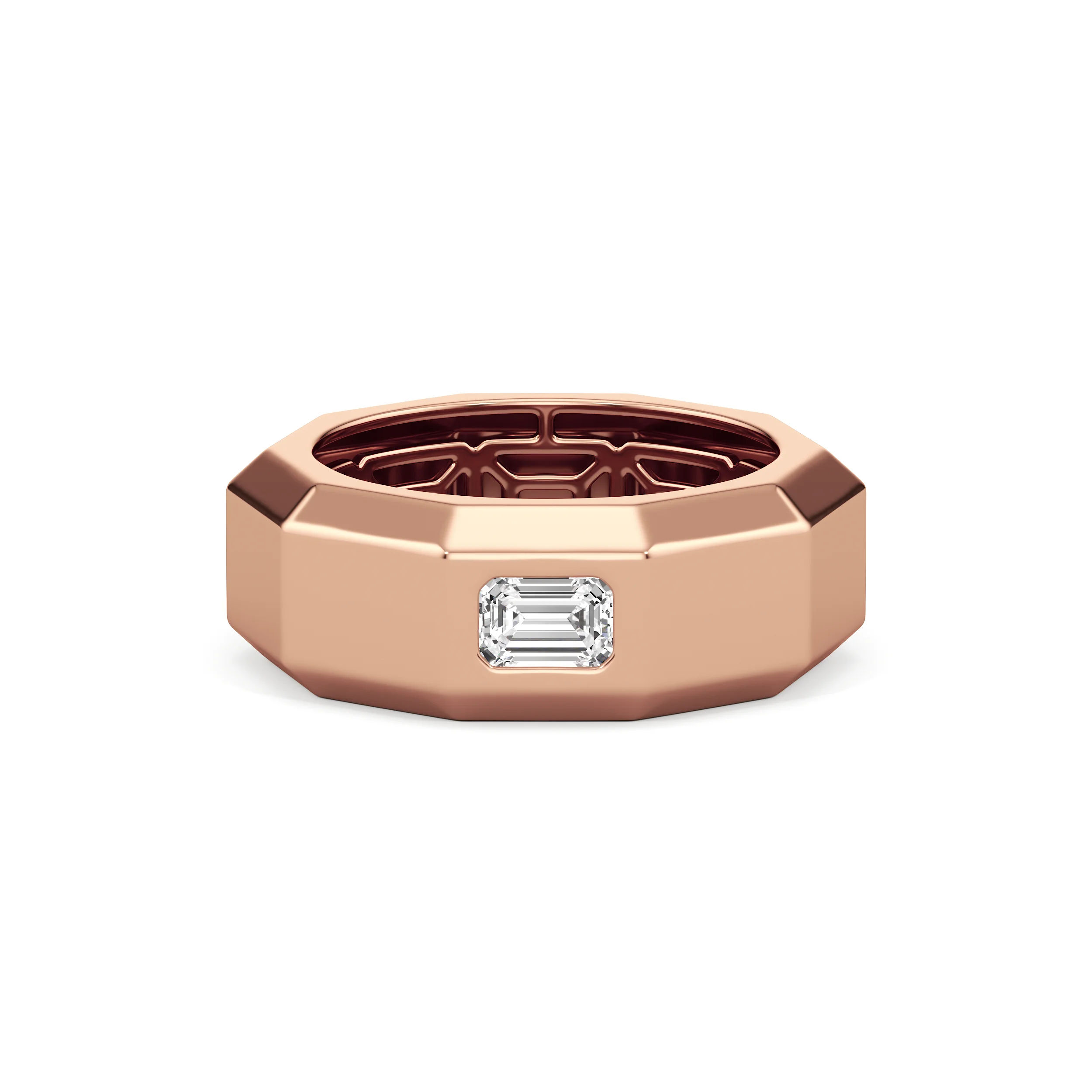 Edgeline Emerald-Cut Band 12