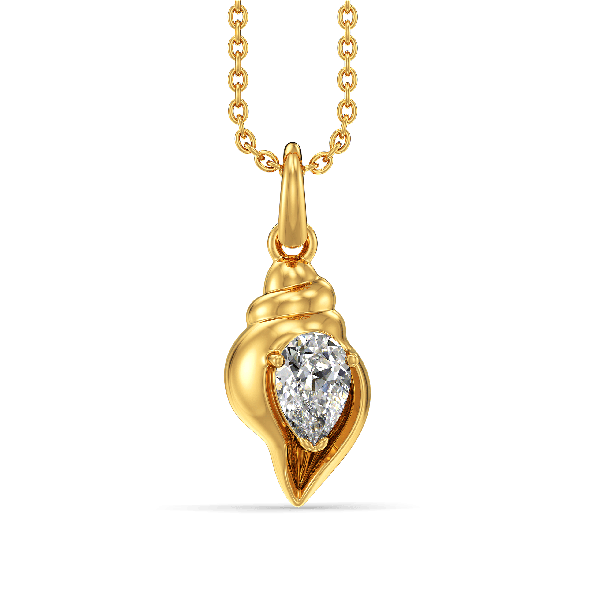 Sapphire Triton Shell Pendant 2