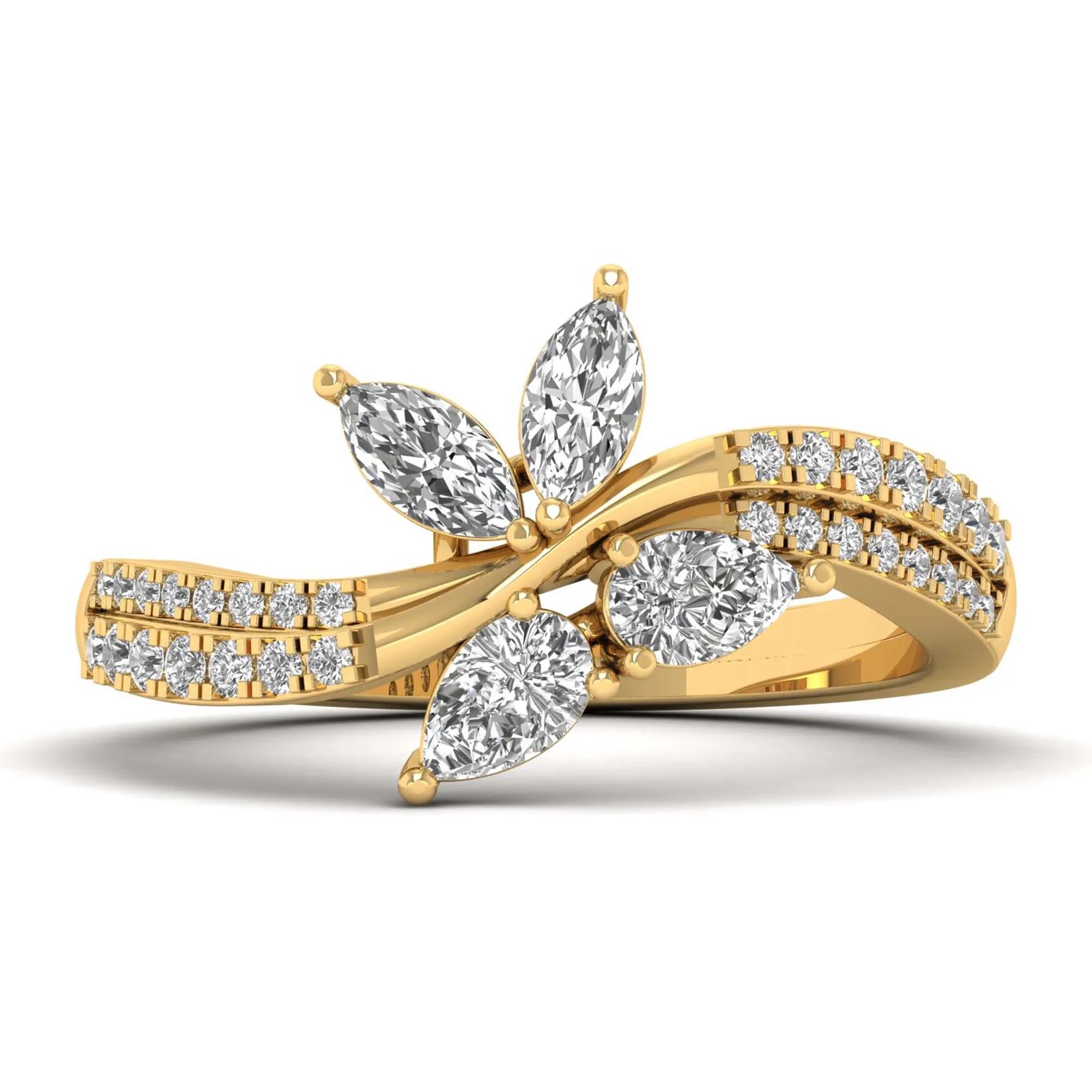 Whimsy Wings Floral Ring 3