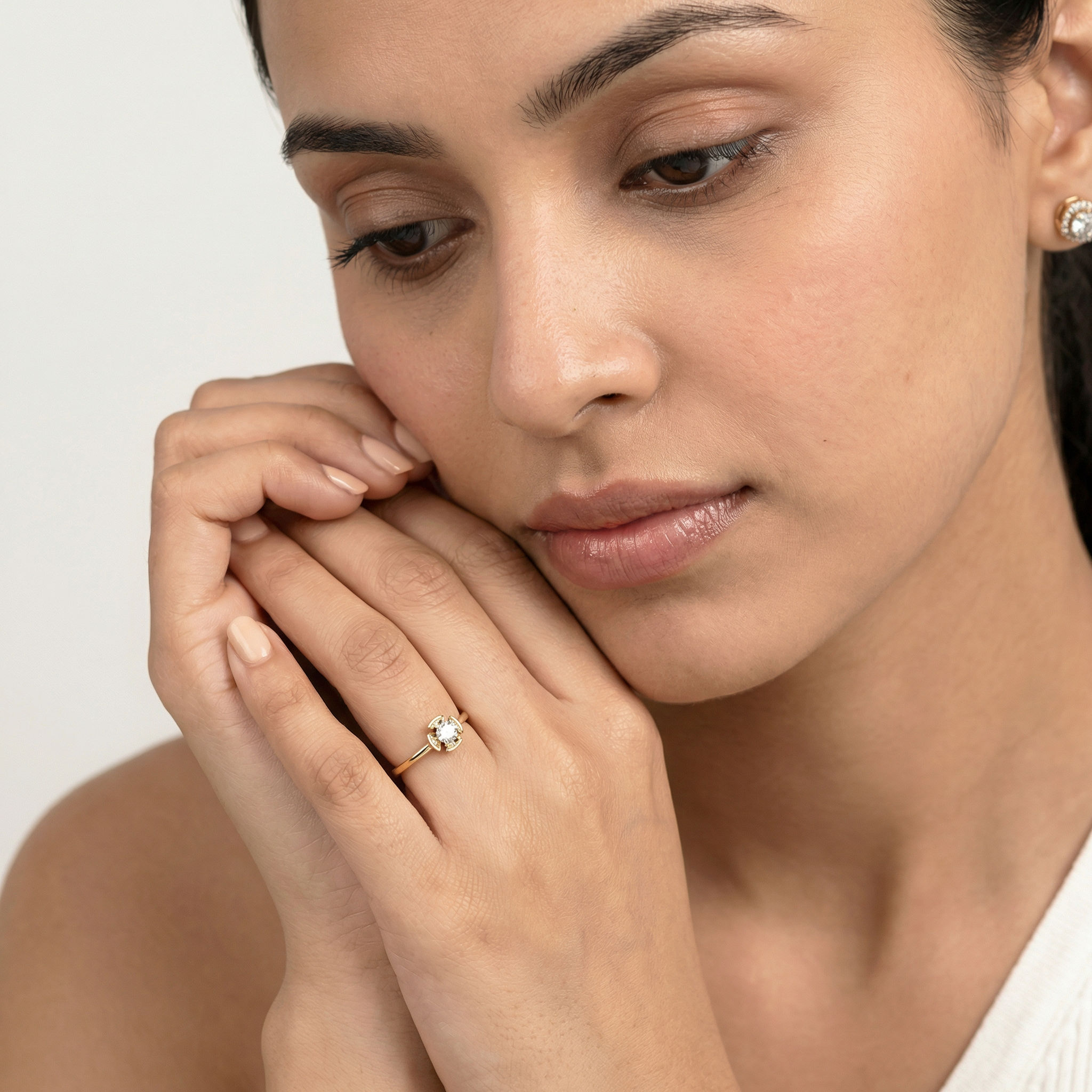 Petal Solitare Ring 1