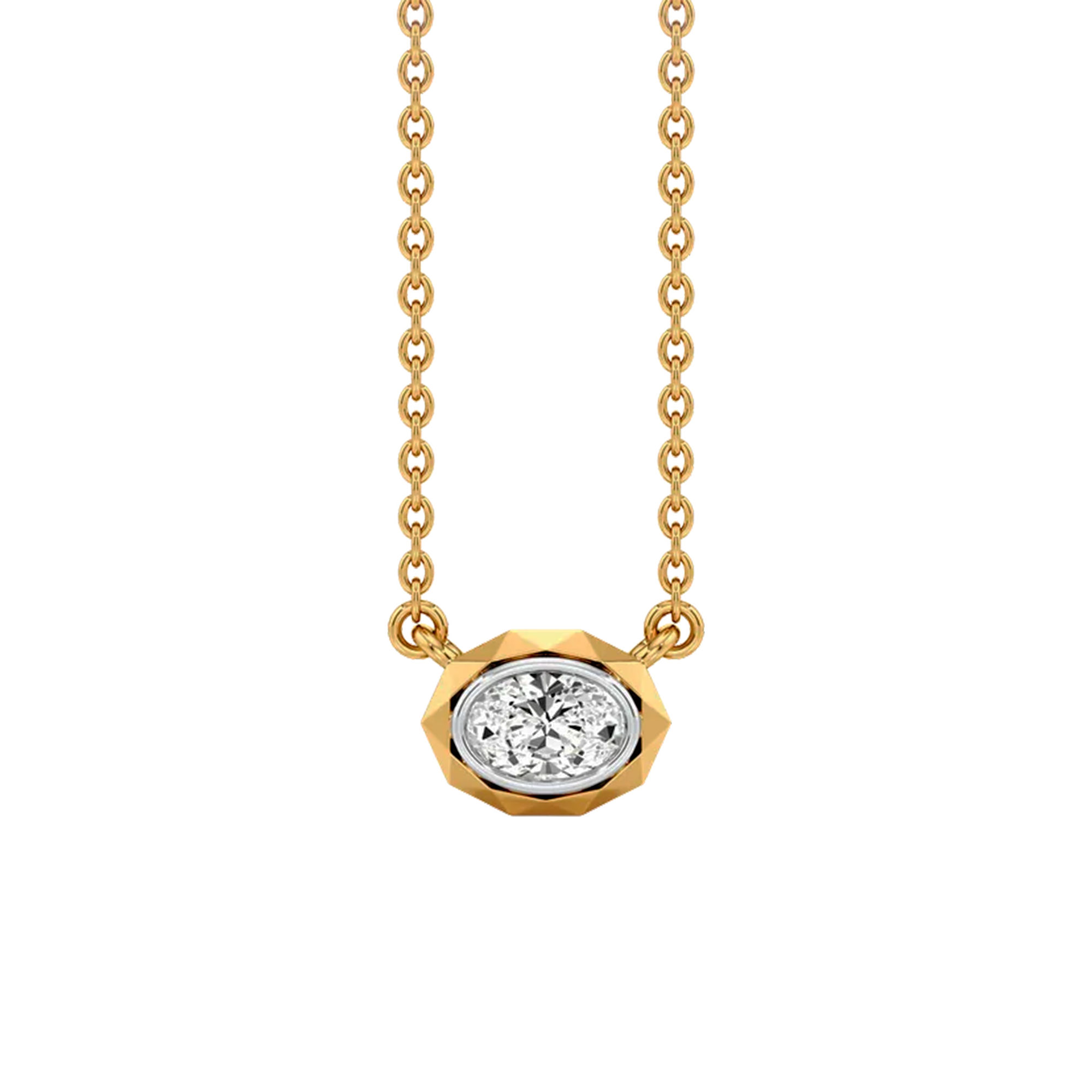 The Elara Oval Necklet hover