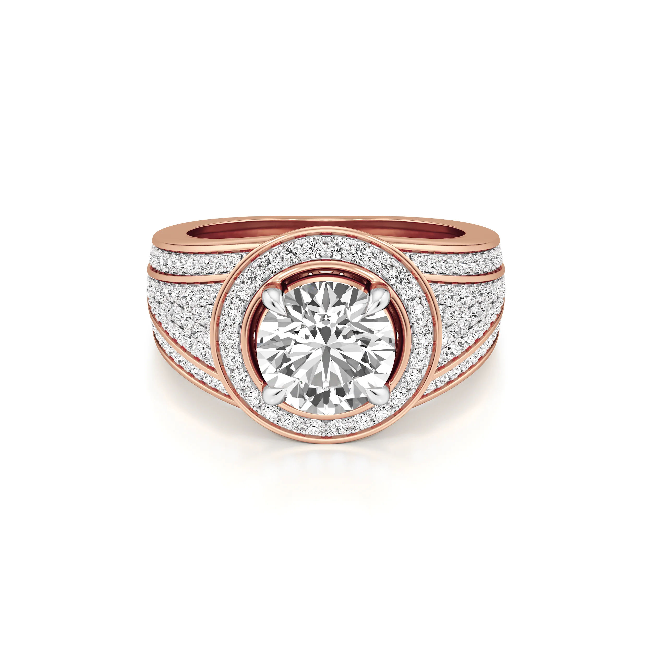 Orbit Halo Statement Ring 11