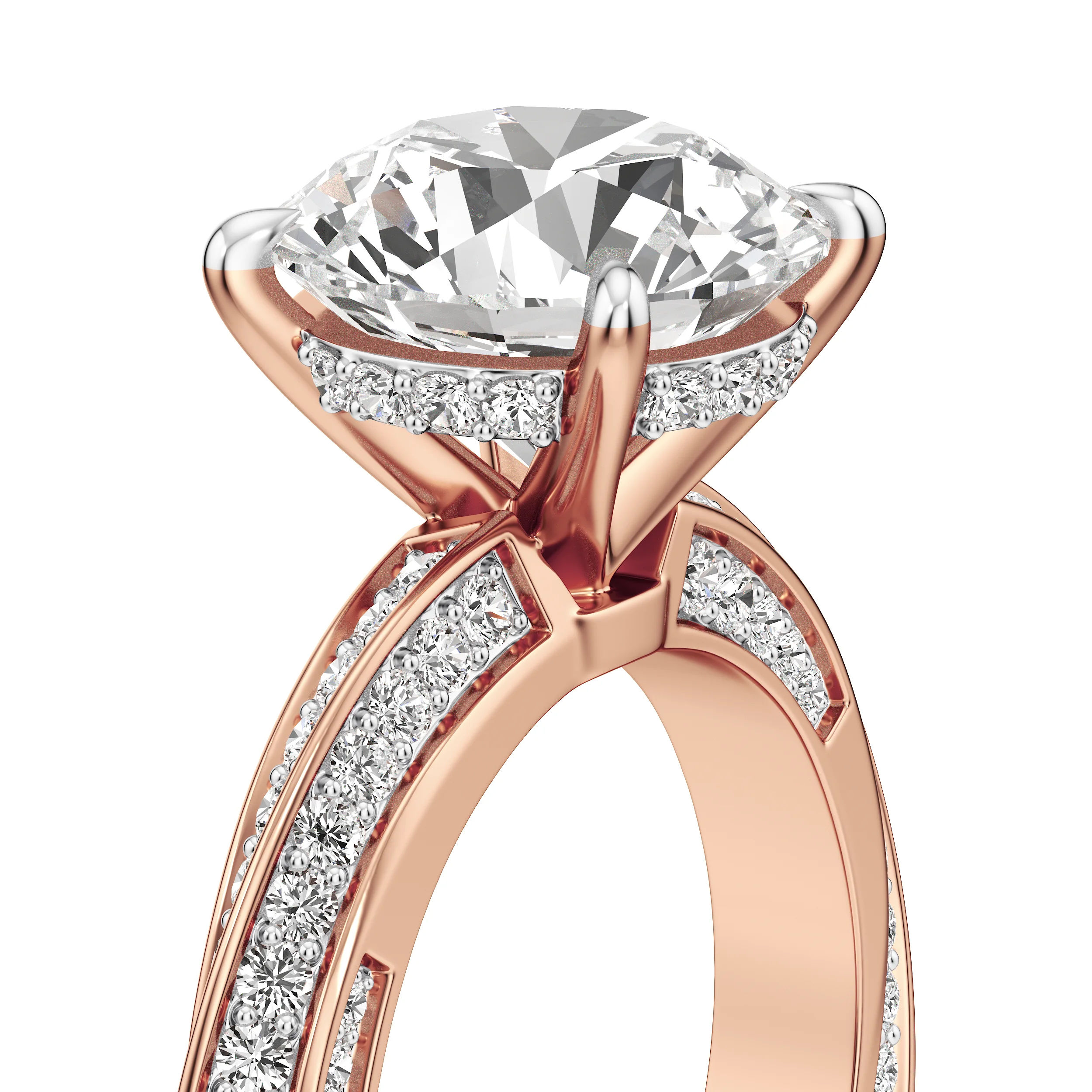 Round Crest Cocktail Ring 18