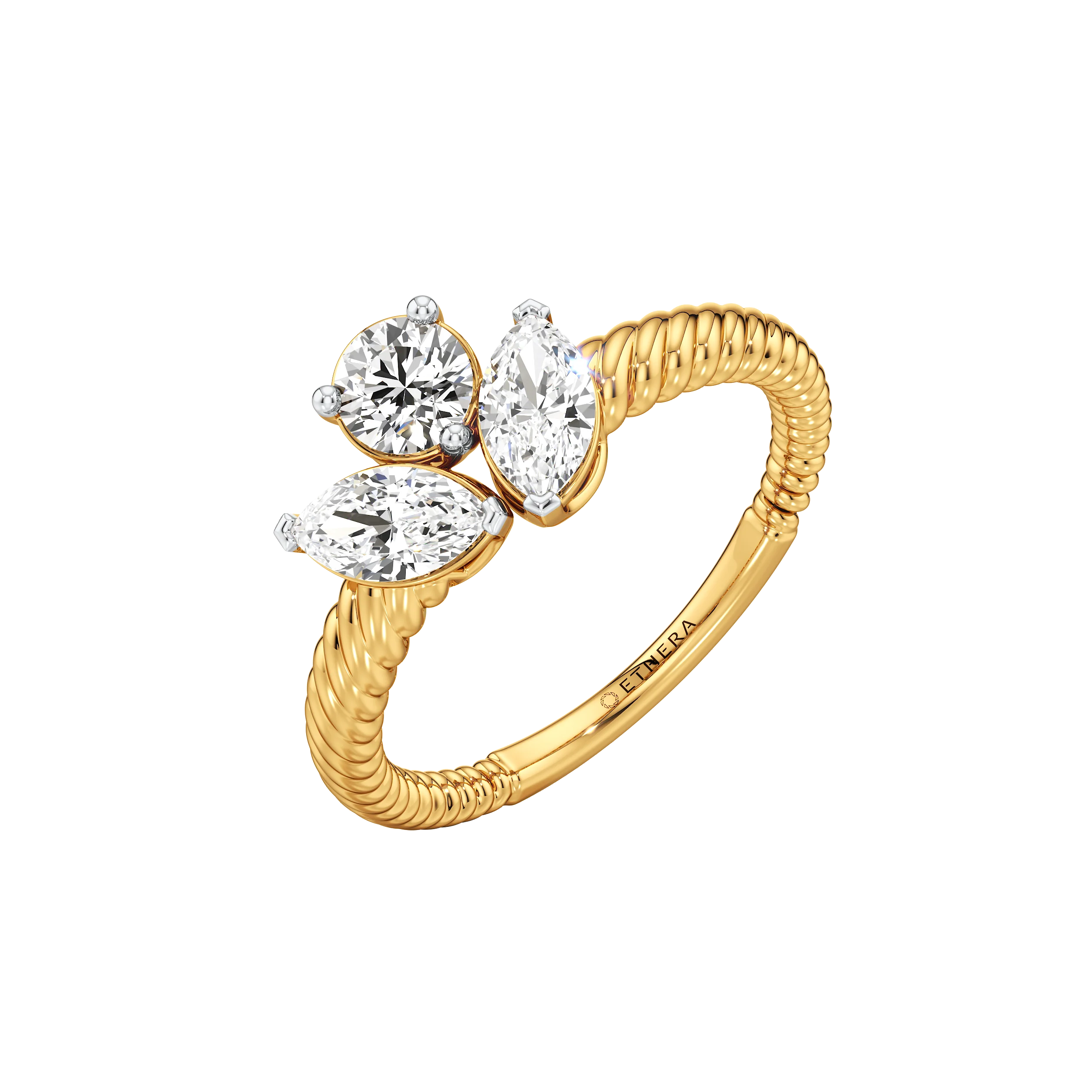 Marquise and Round Bloom Ring 0
