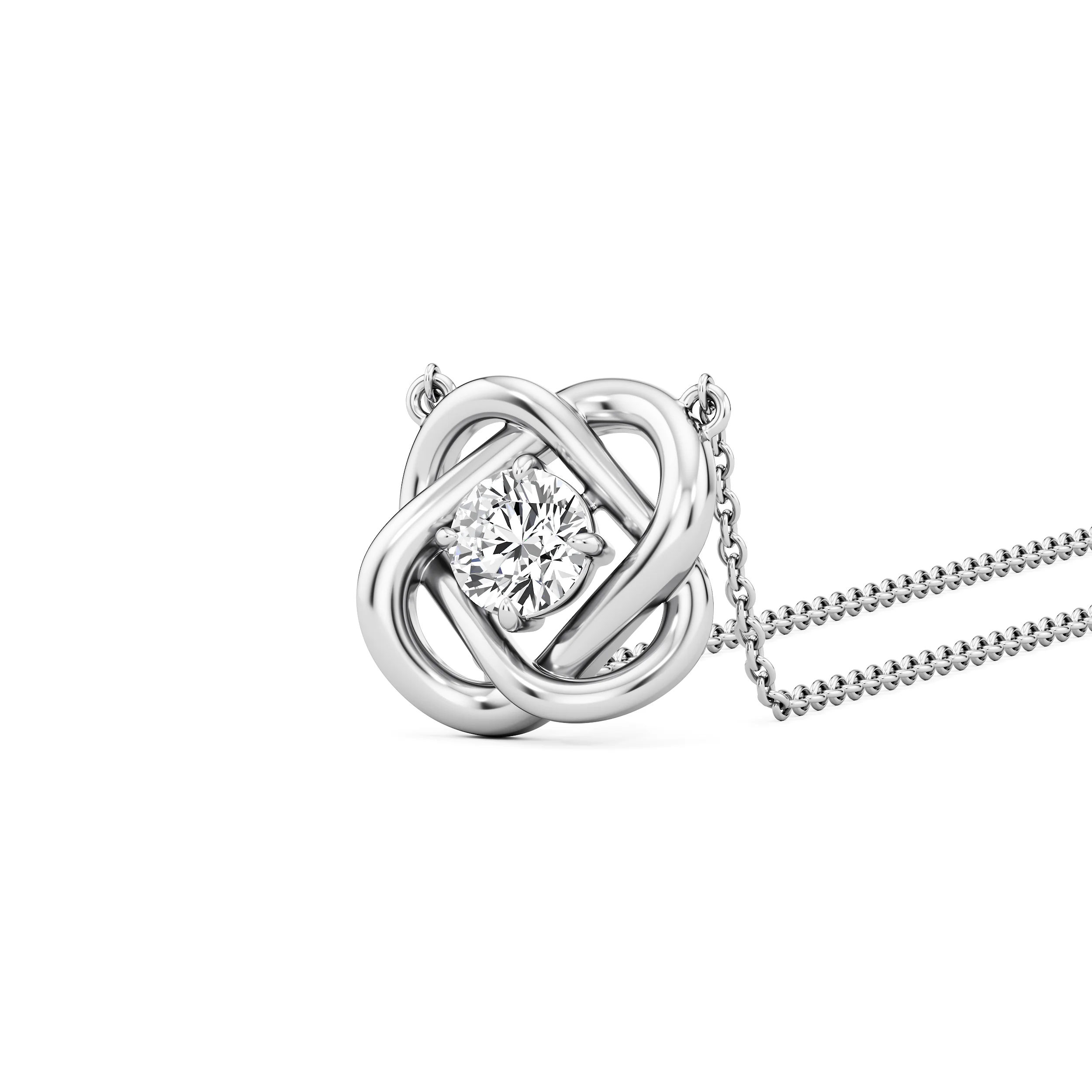 Infinity Knot Diamond Necklet 4