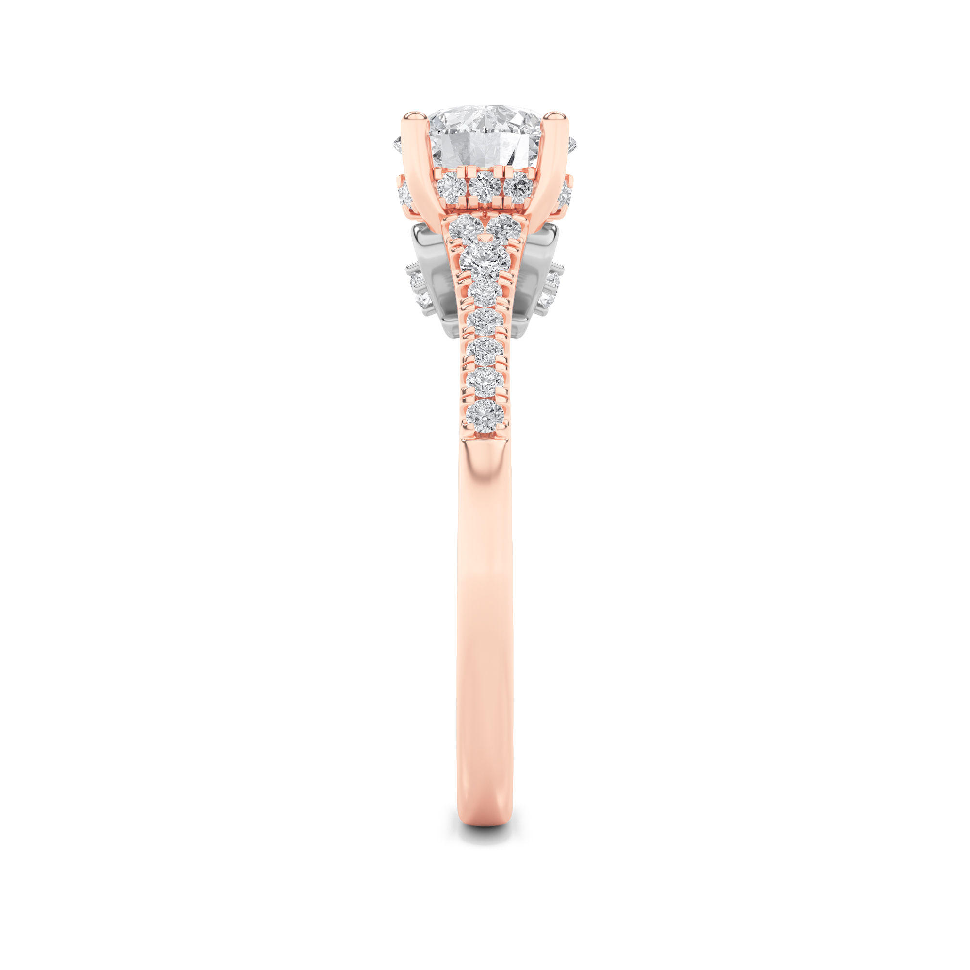 Blush Radiance Solitaire Ring 12