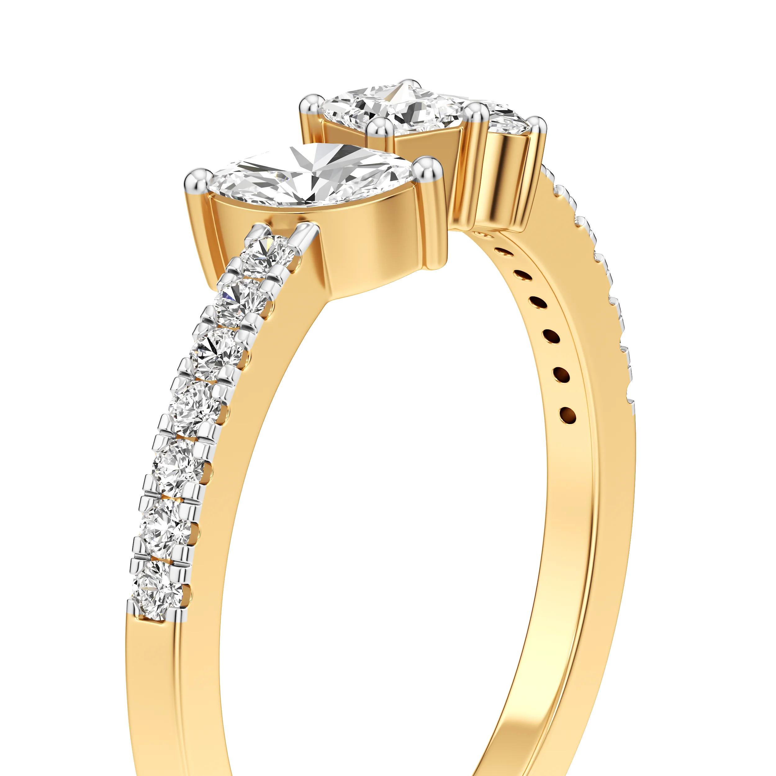 Marquise Arc Trio Ring 6