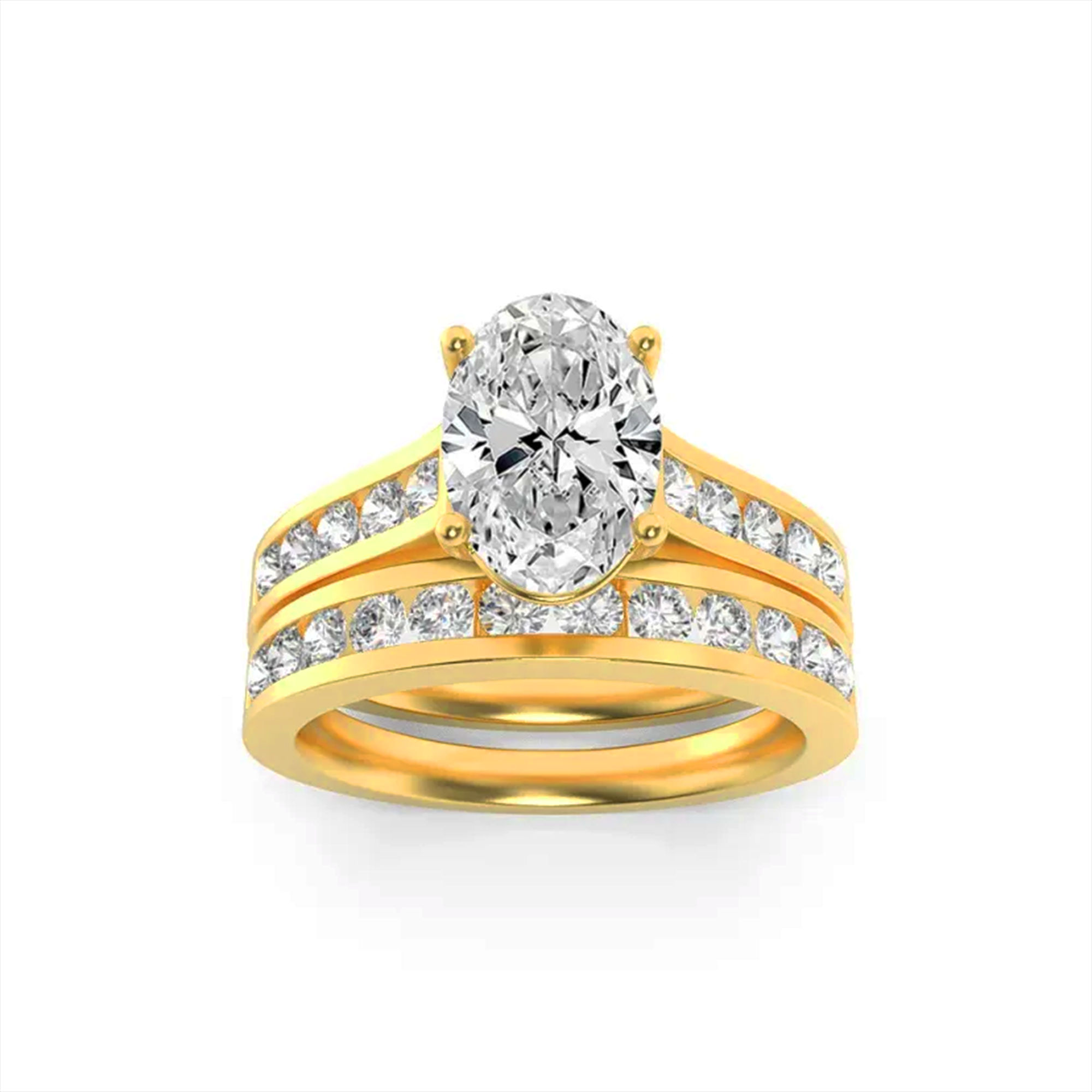Celestial Union Bridal Ring Set