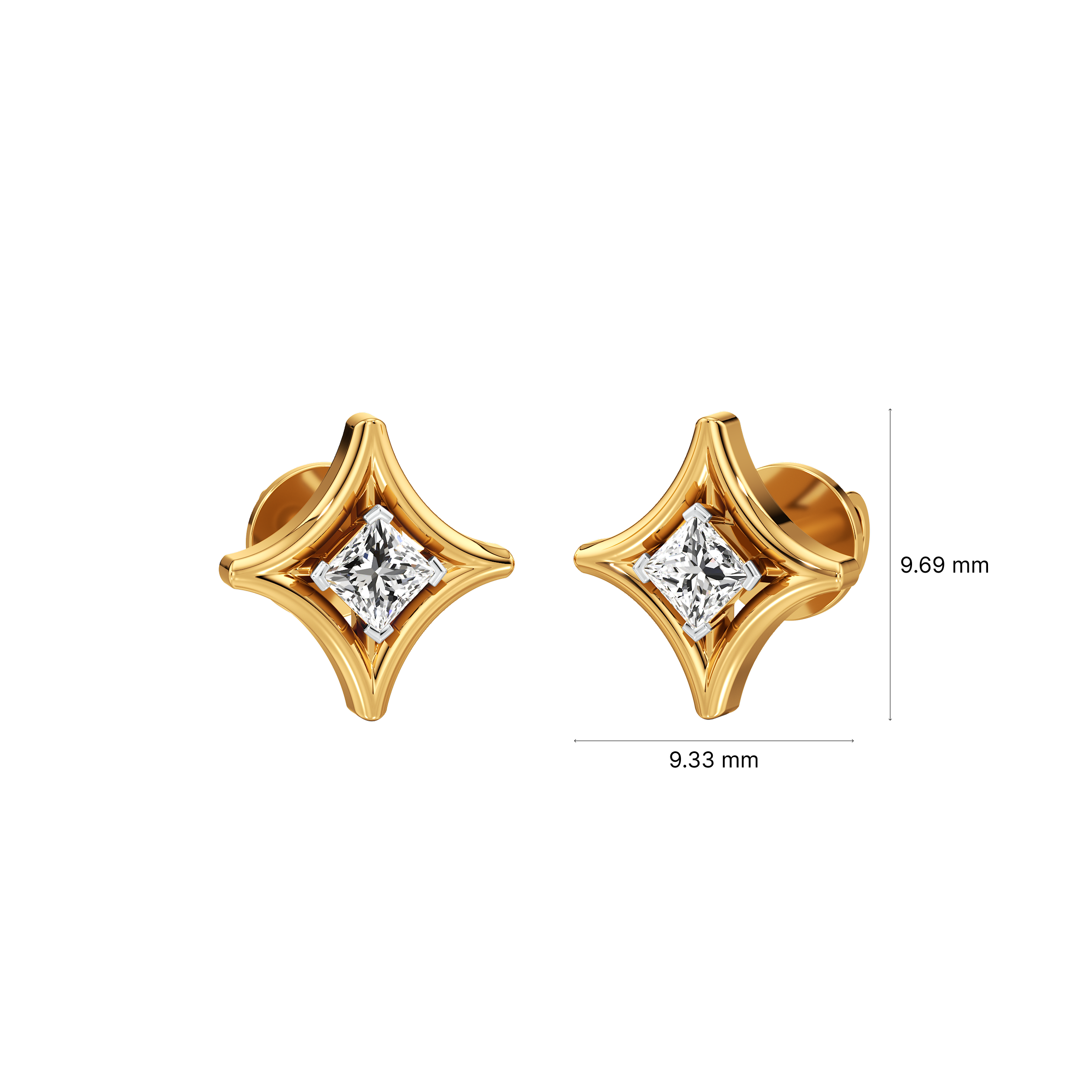 Stellar Point Stud Earrings 10