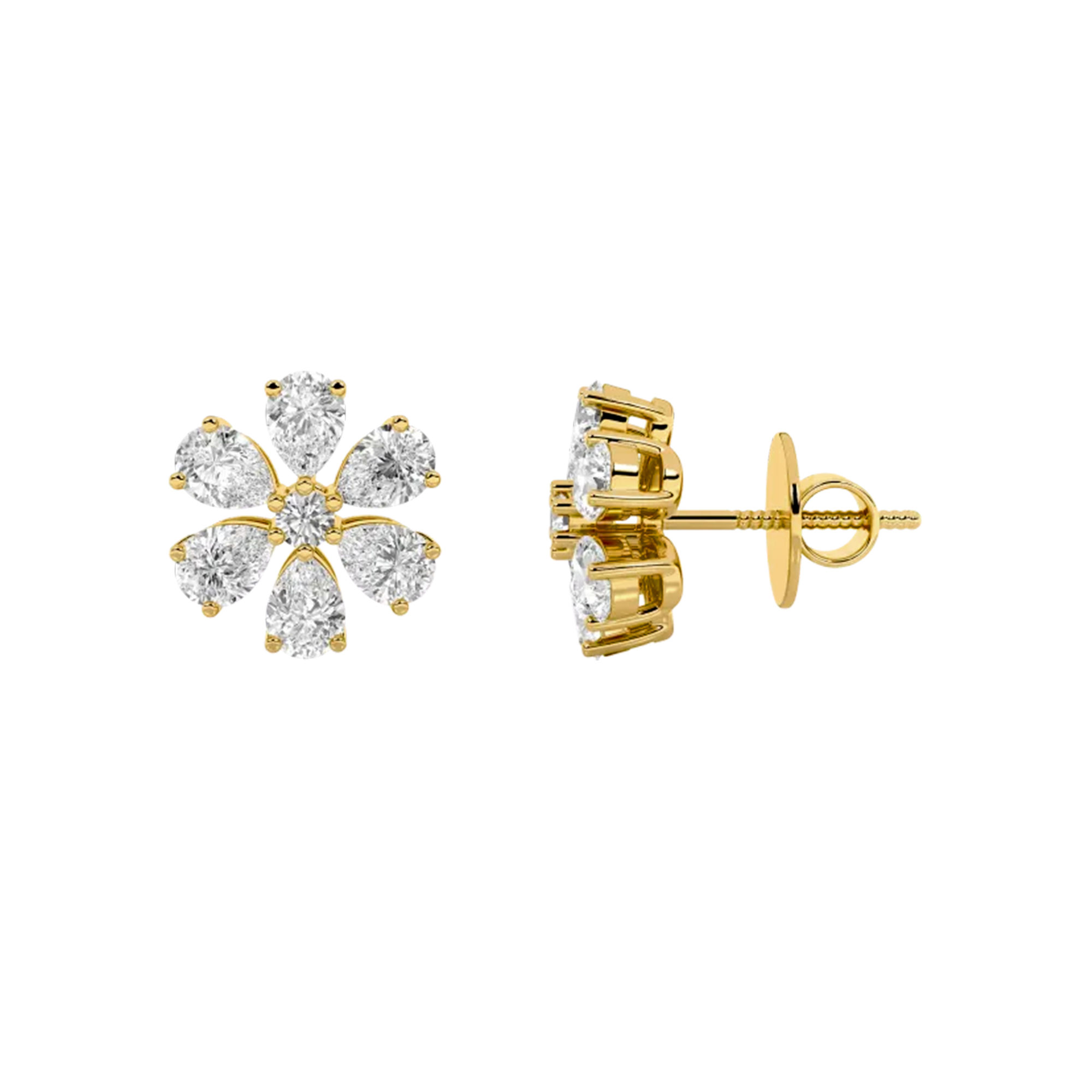 Blossoming Floral Stud Earrings 4