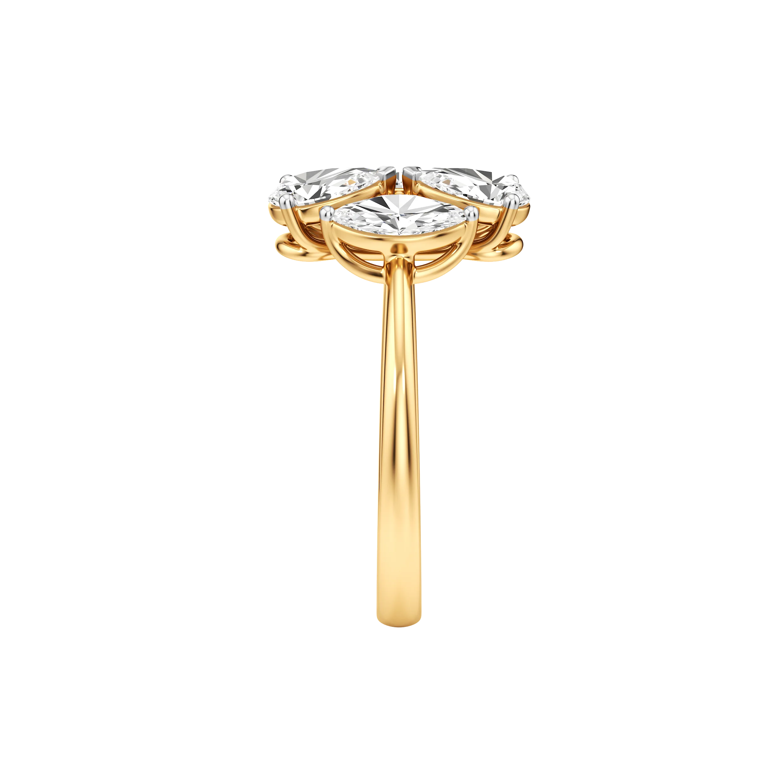 Marquise Bloom Diamond Ring 6