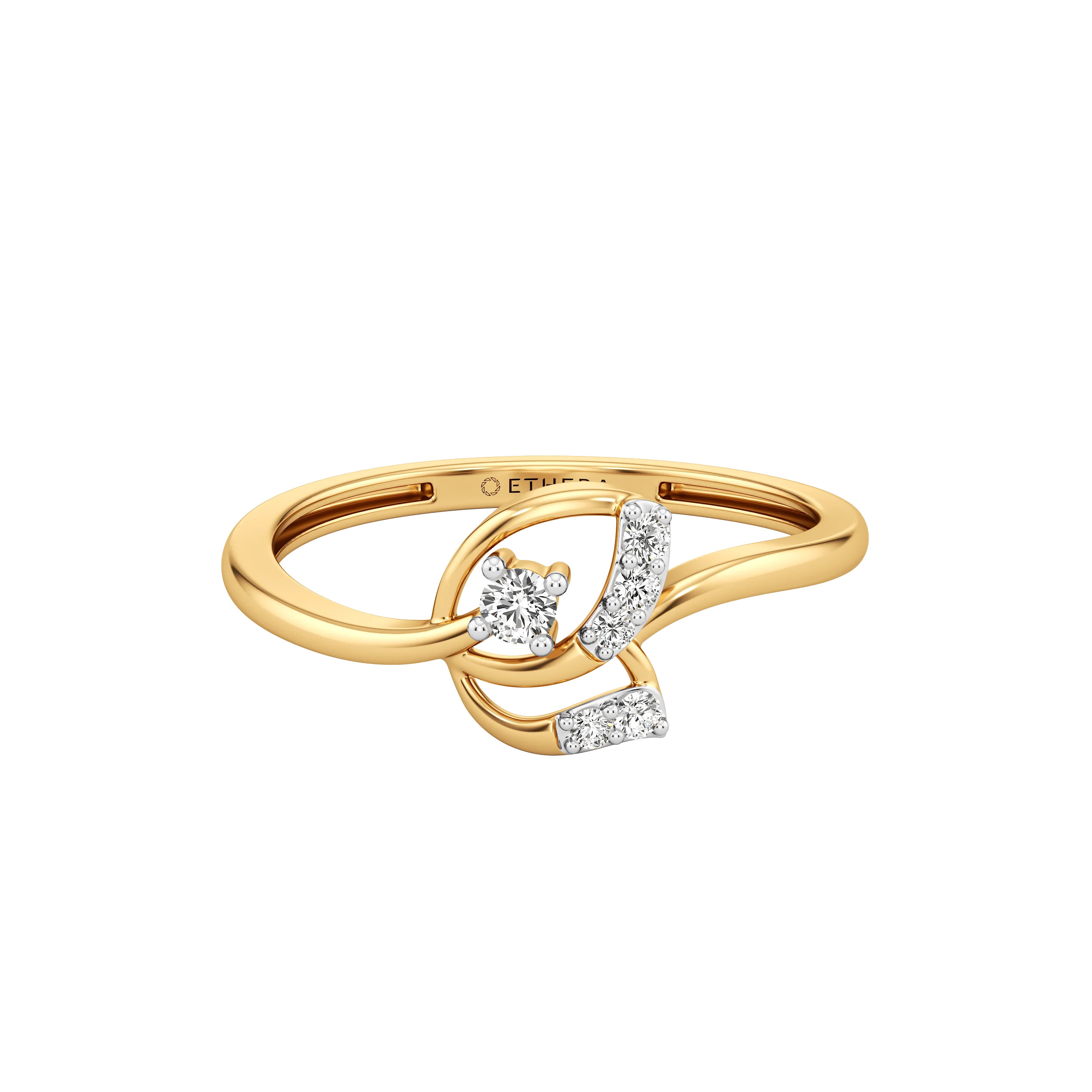 Twirl Bloom Diamond Ring 3