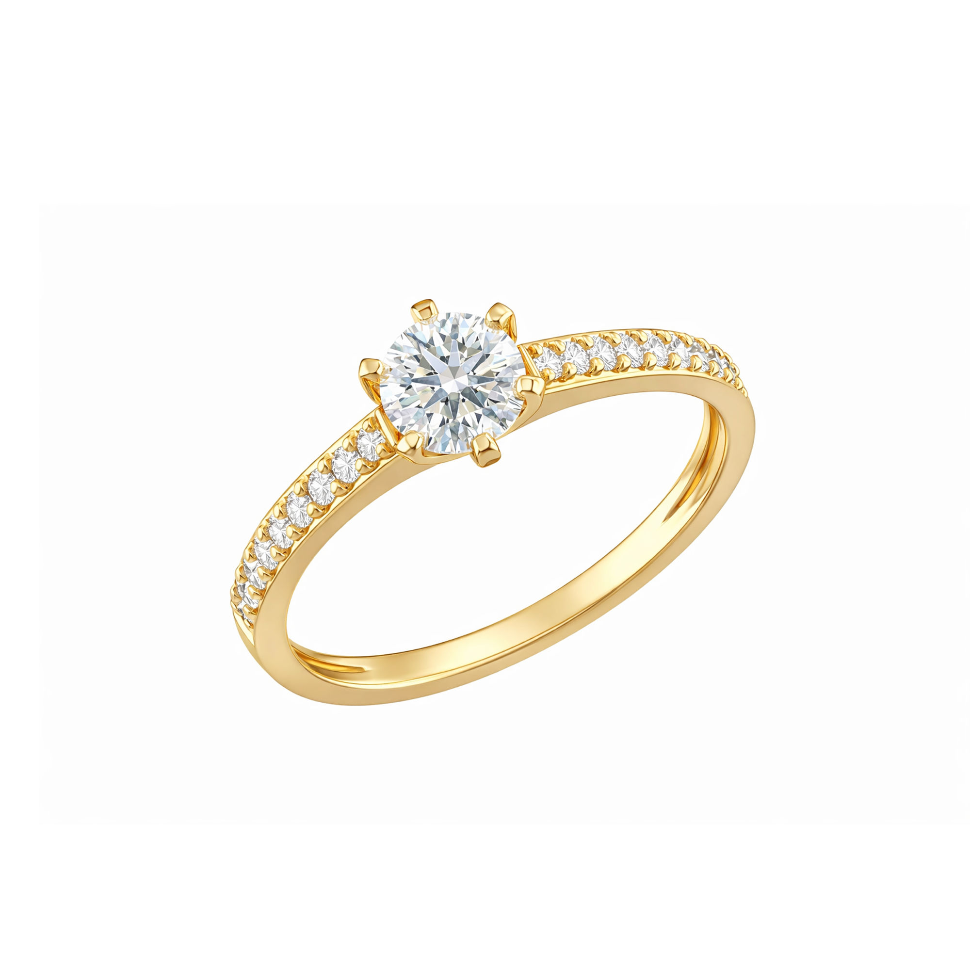 Glowrail Solitaire Ring