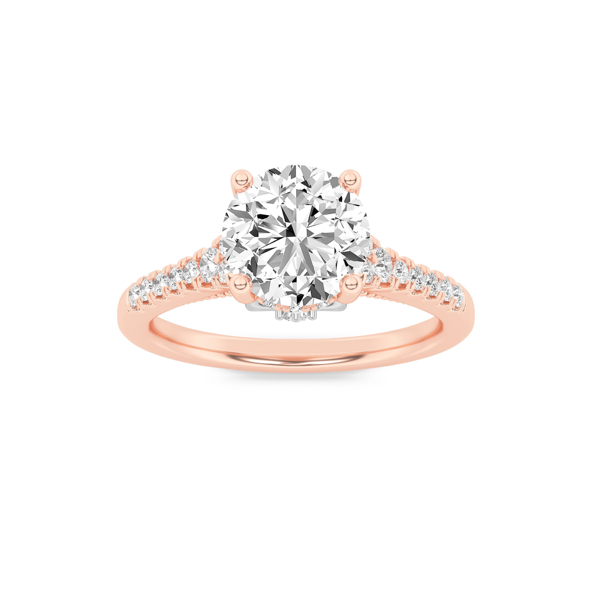 Blush Radiance Solitaire Ring 13