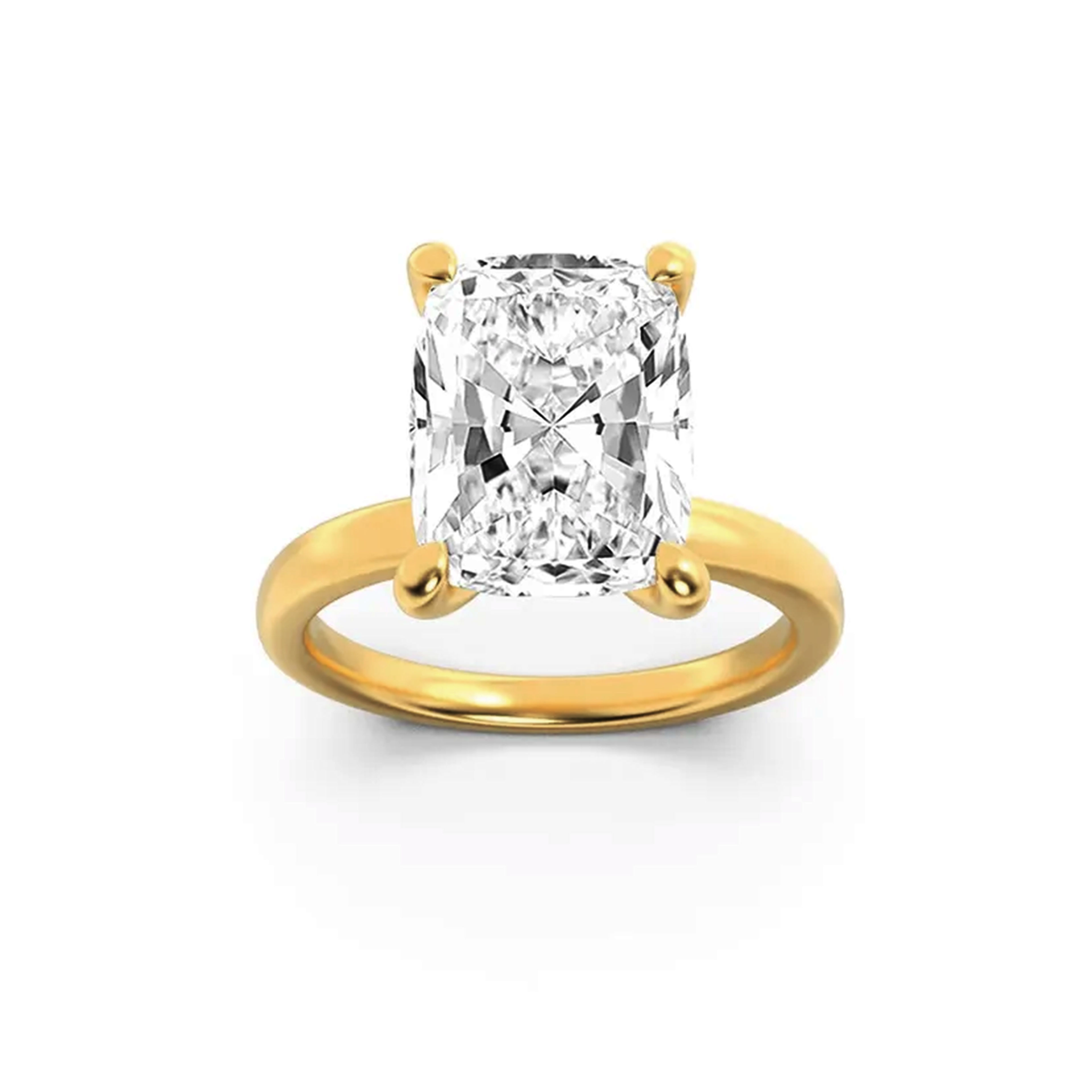 Golden Radiance Solitaire Ring 0