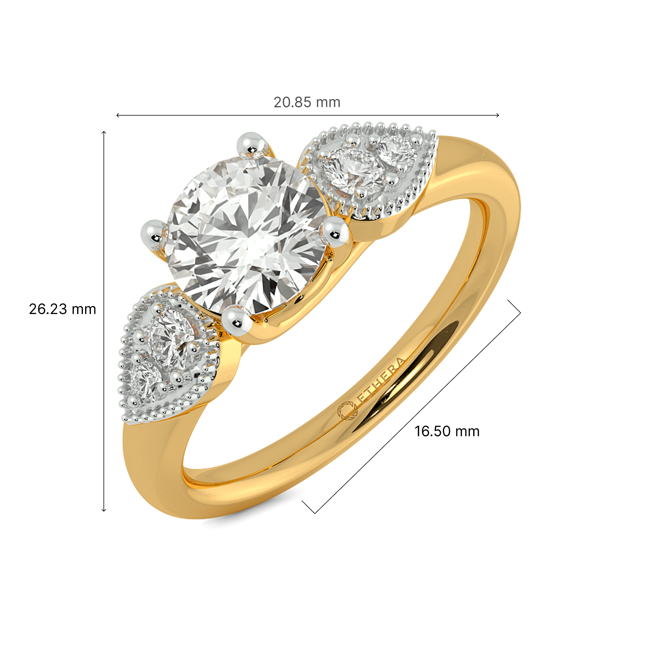 Nature’s Touch Solitaire Ring 7