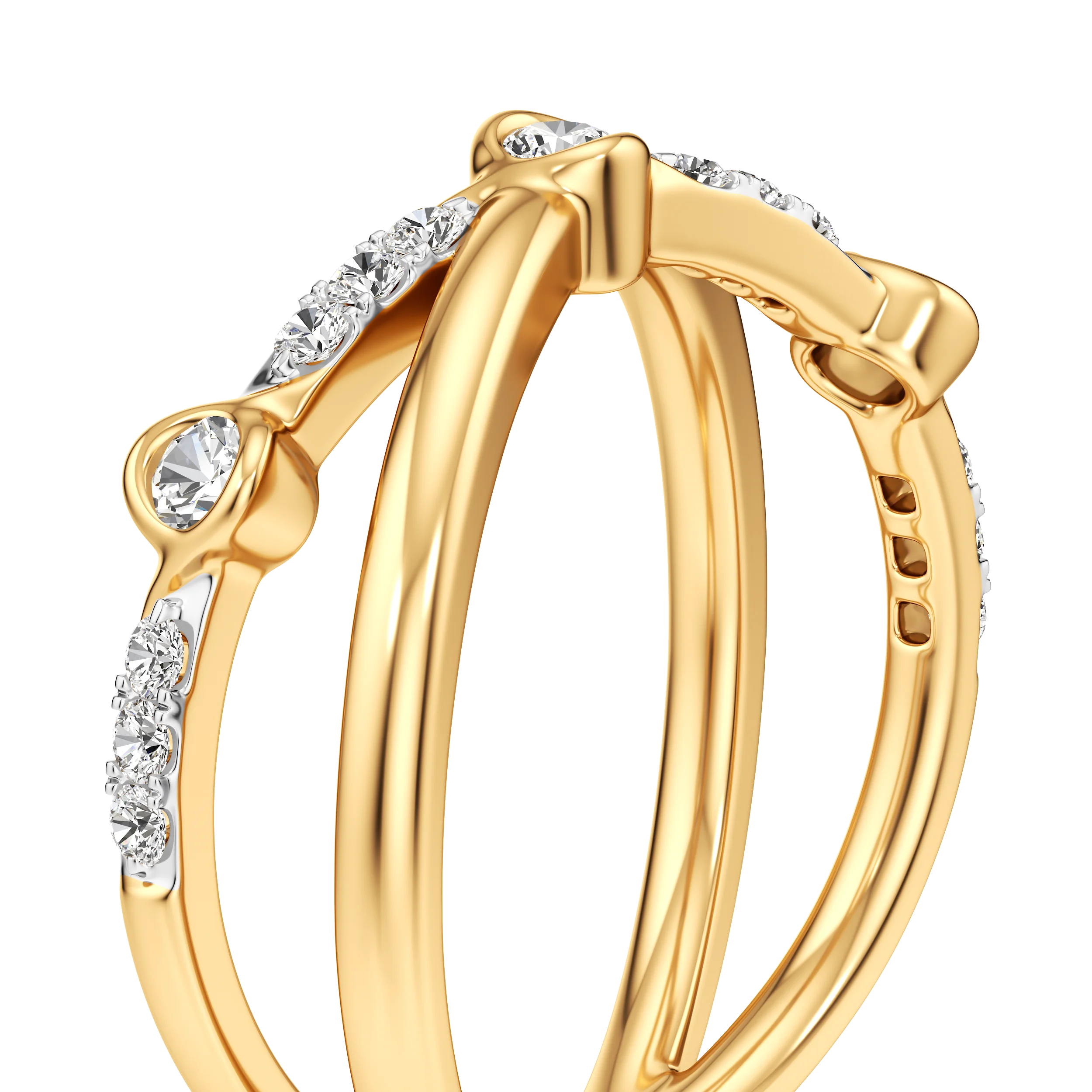 Twine Gleam Diamond Ring 7