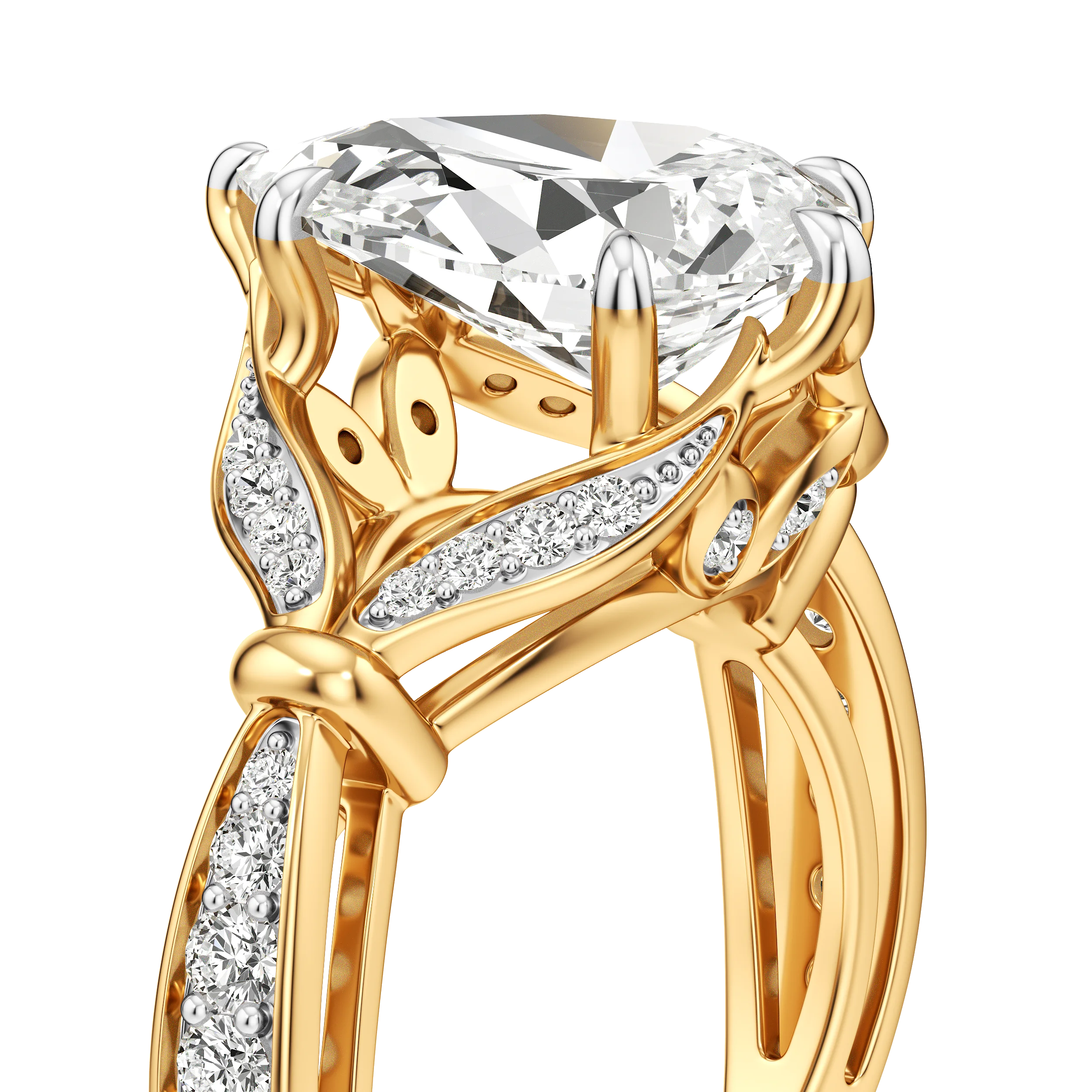 Pear Cascade Cocktail Ring 7