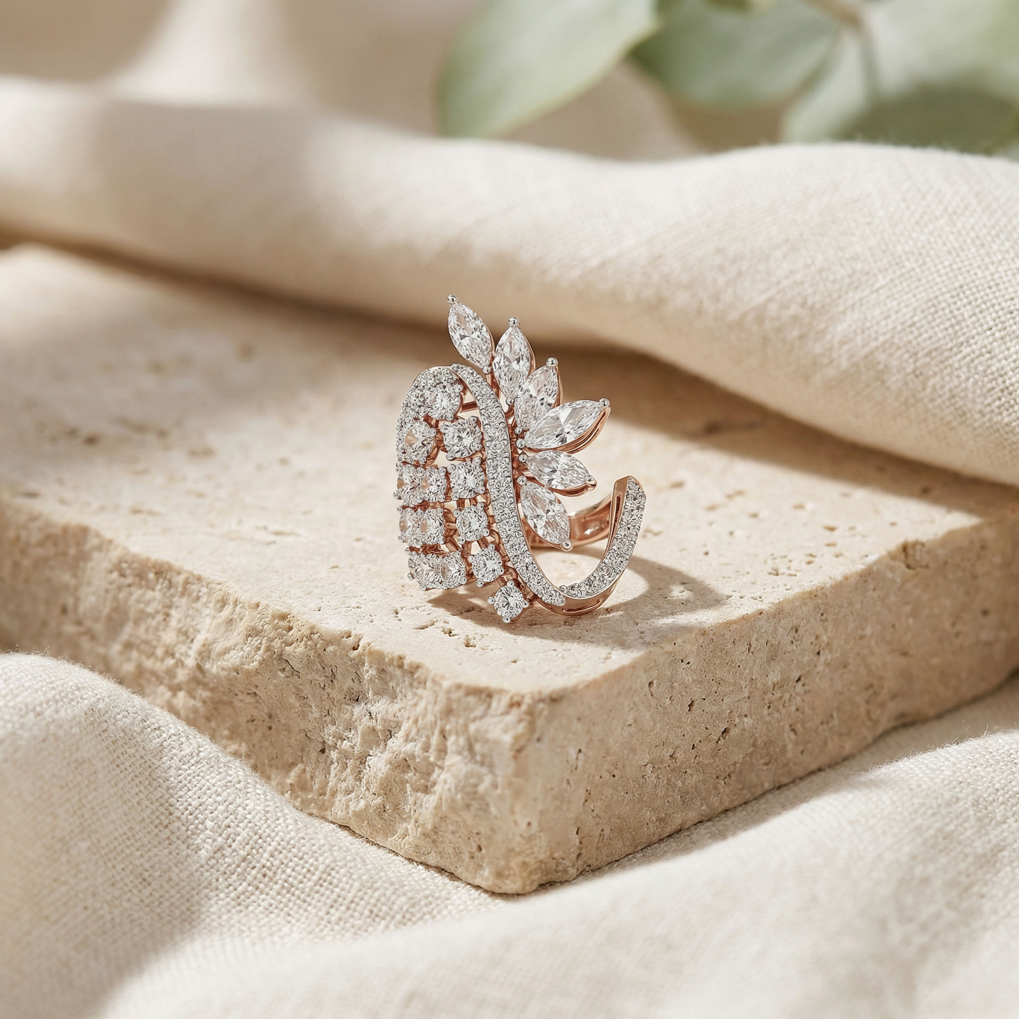 Aurora Wing Diamond Ring 2