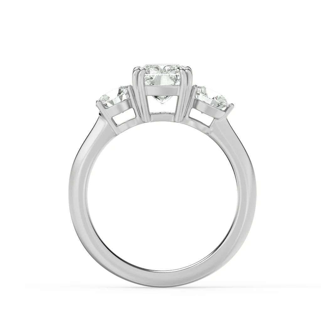 Triumphant Glow 3 Stone Ring 7