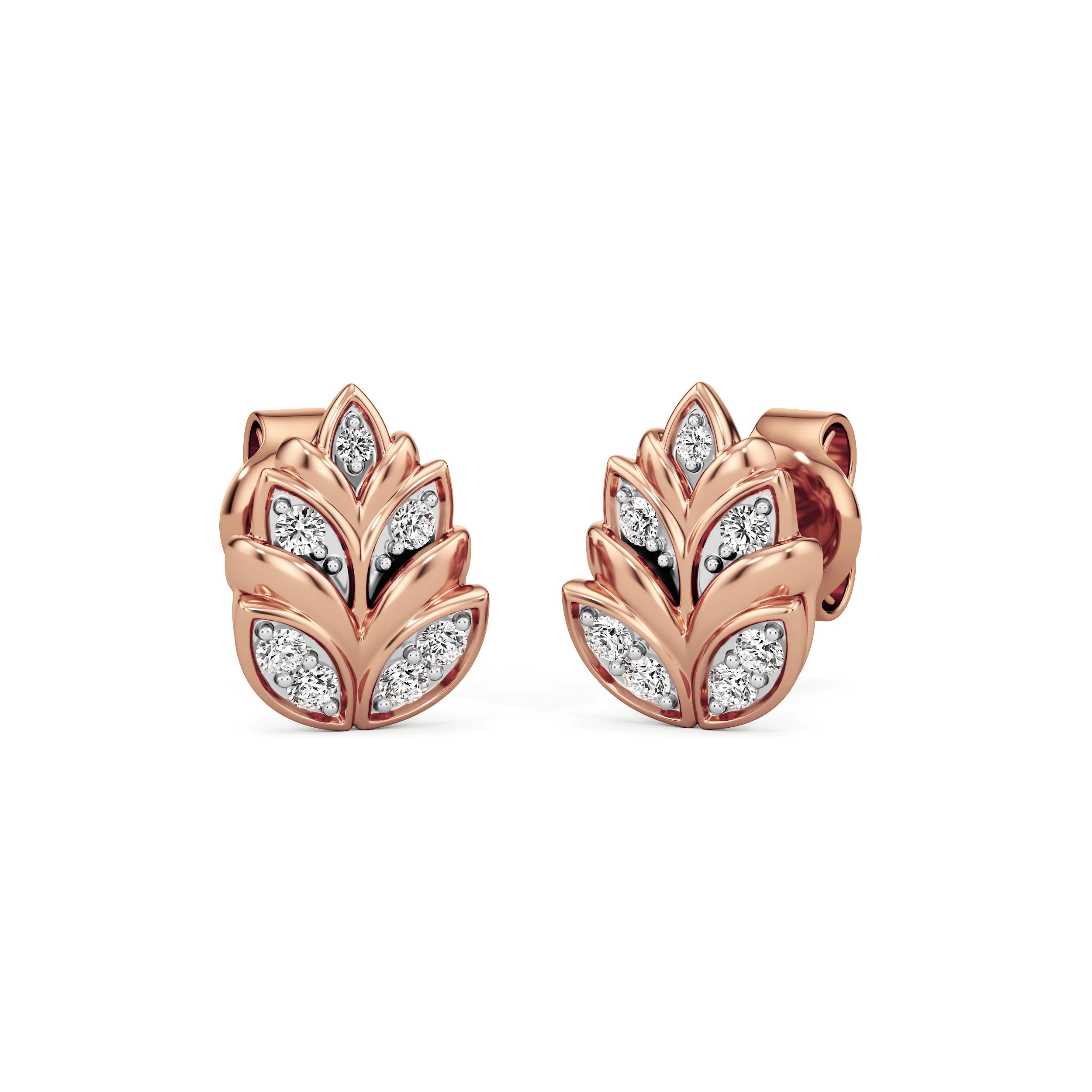 Lustre Bloom Diamond Studs 4