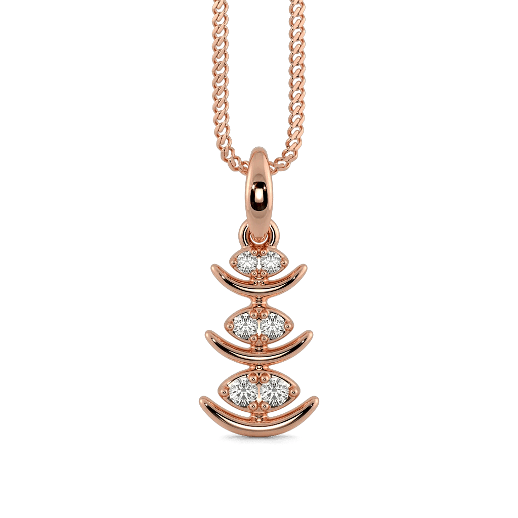 Crescent Cascade Pendant And Earrings 4