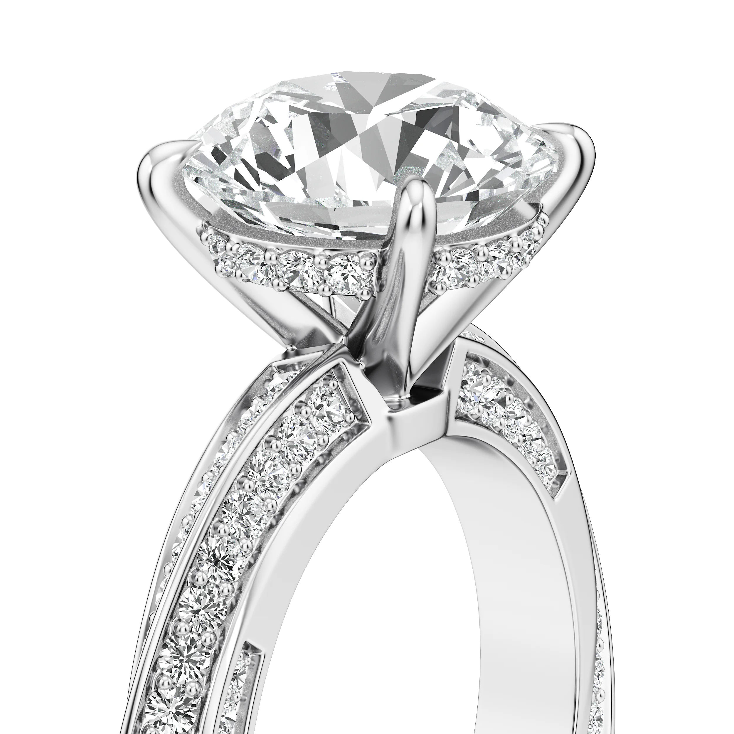 Round Crest Cocktail Ring 12