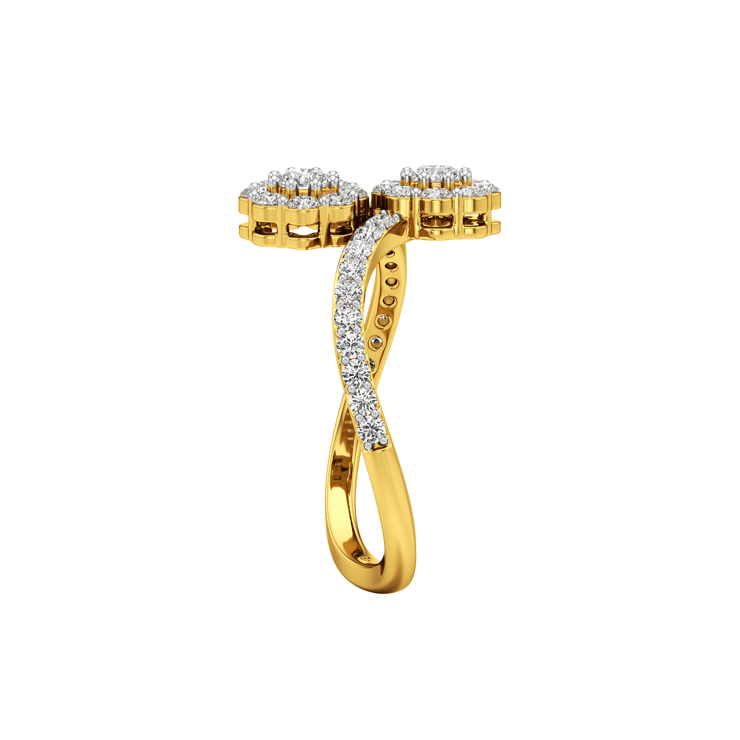 Twin Flora Bypass Ring 2