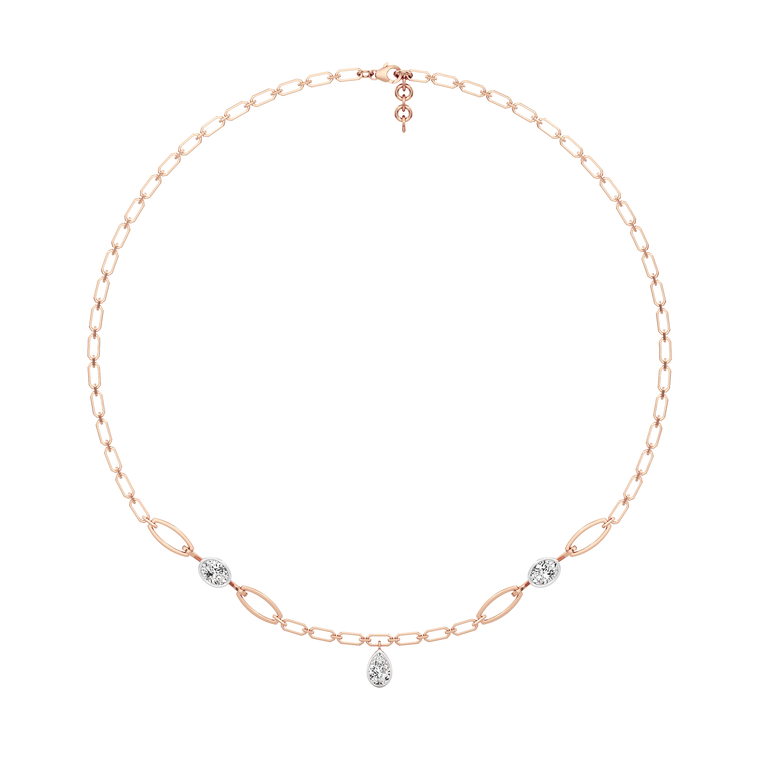 Lustre Loop Diamond Necklace 9