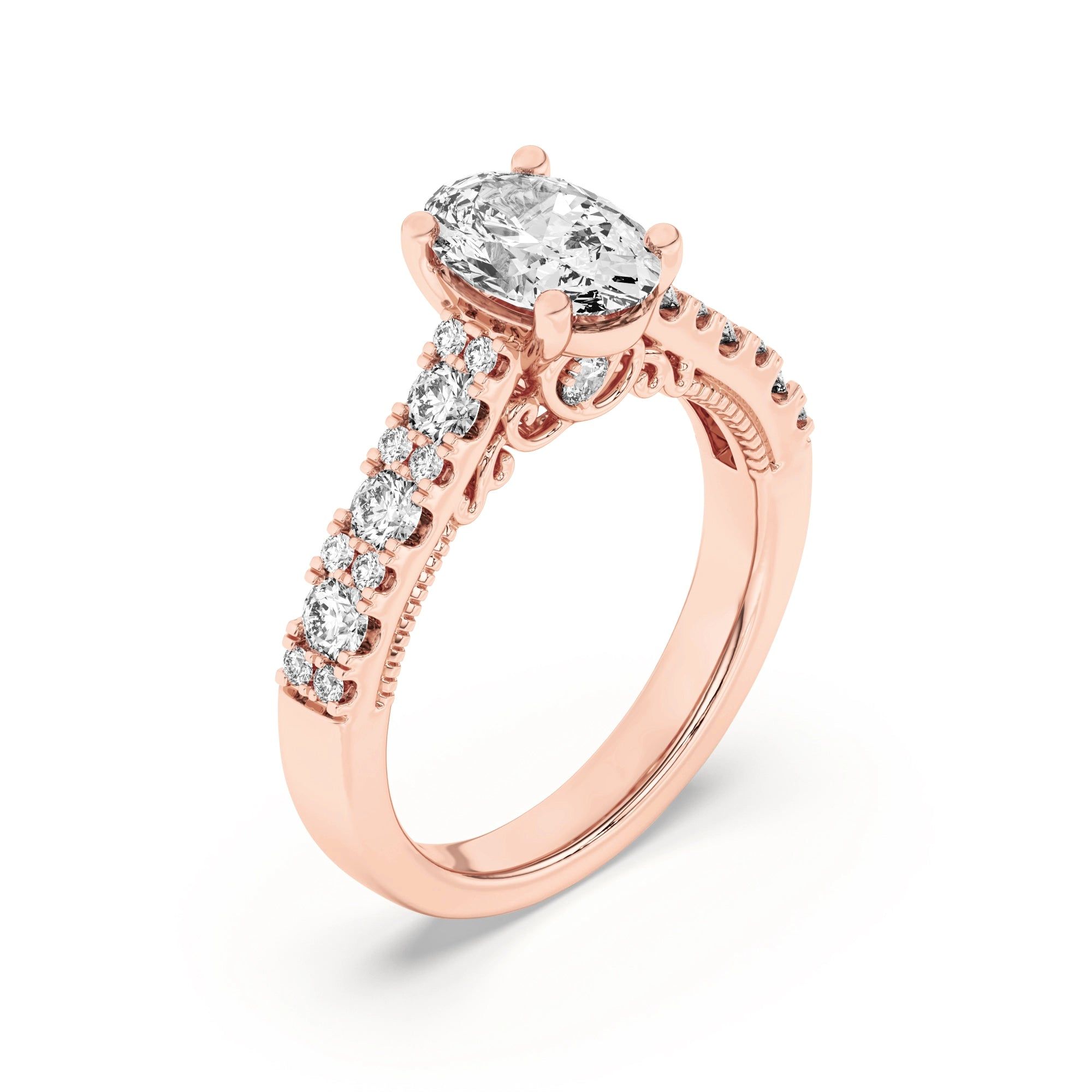 Nouveau Brilliance Solitaire Ring 9