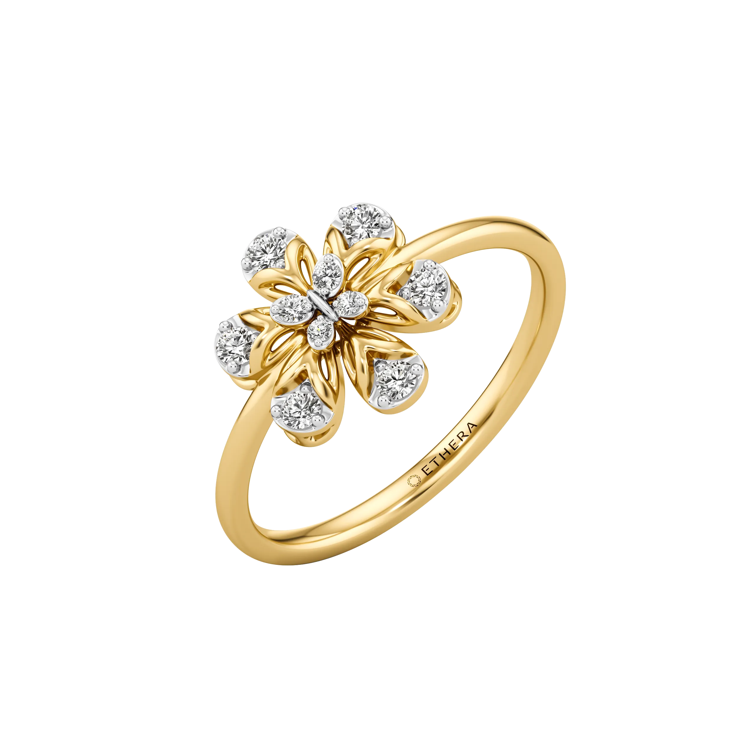 Petal Glow Diamond Ring 0
