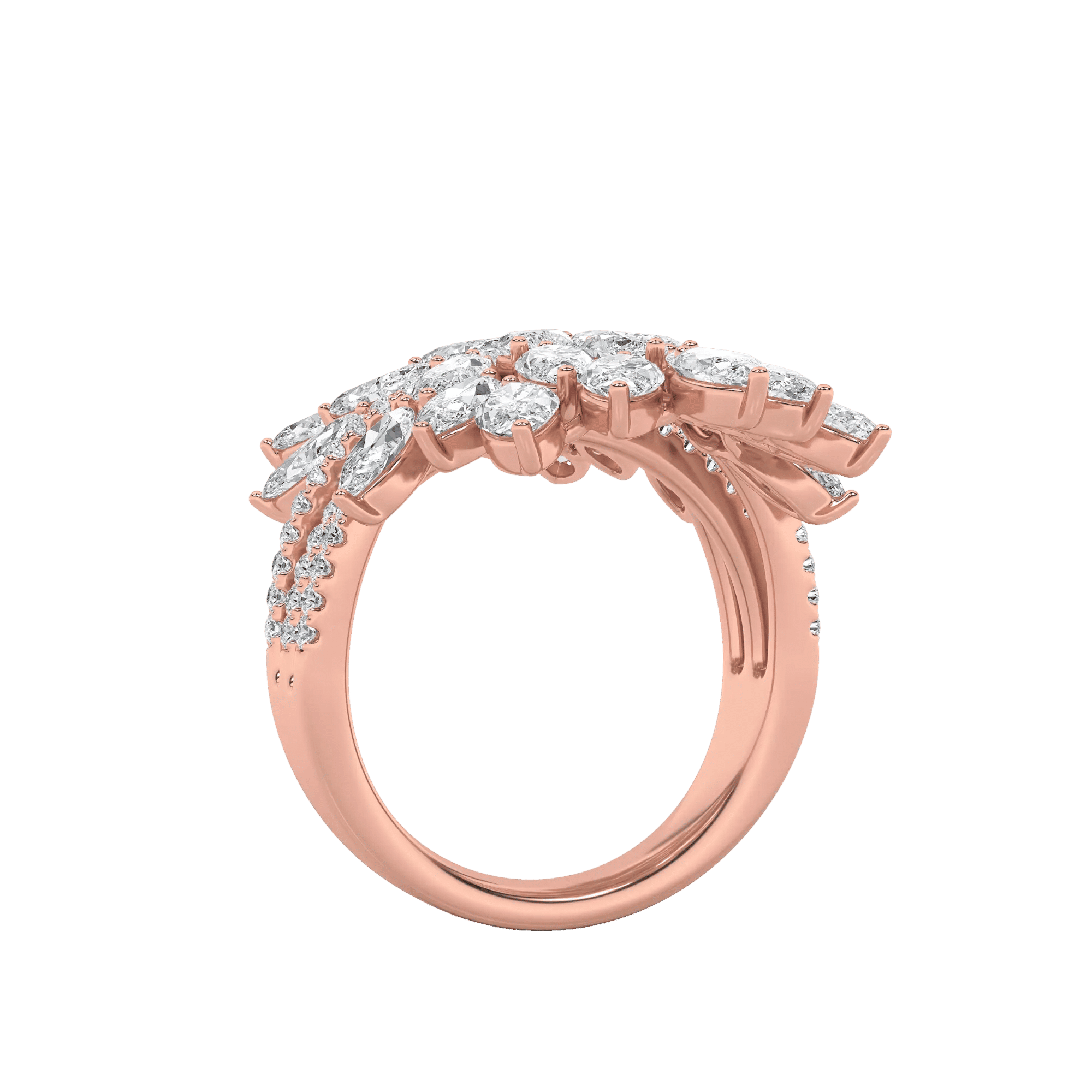 Floral Enchantment Cocktail Ring 12