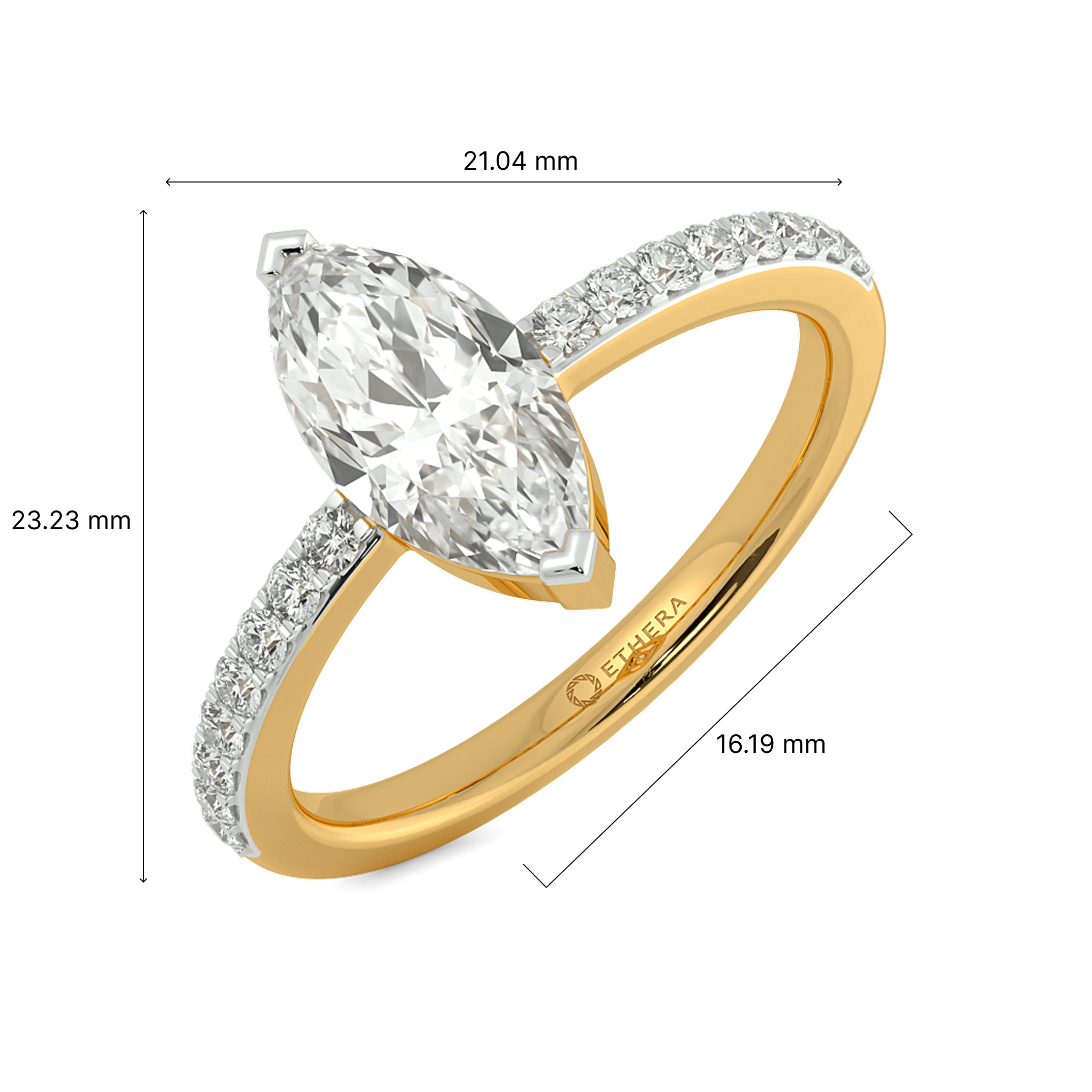 Marquise Vibe Solitaire Ring 6