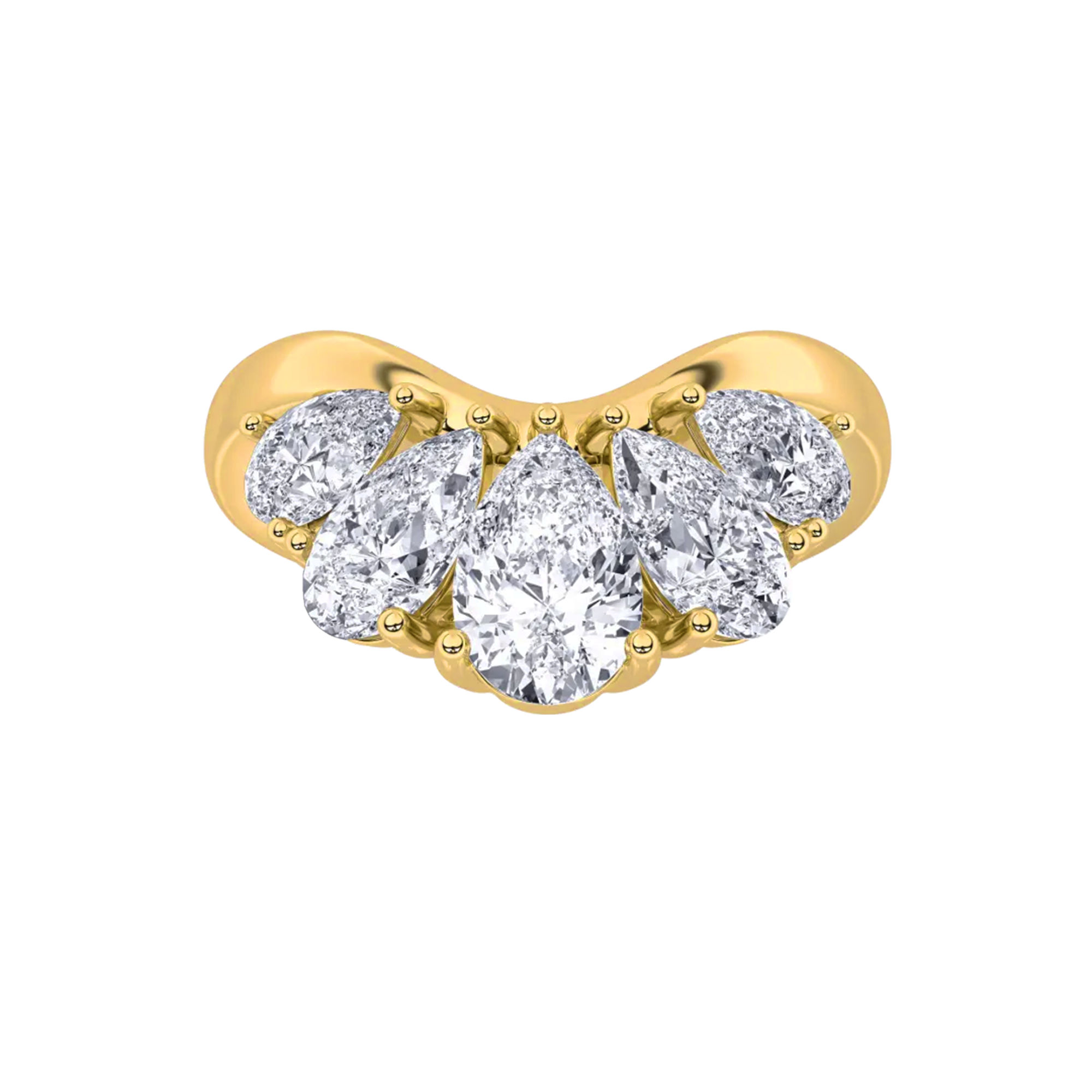 Crowned Glory Five Stone Ring 0