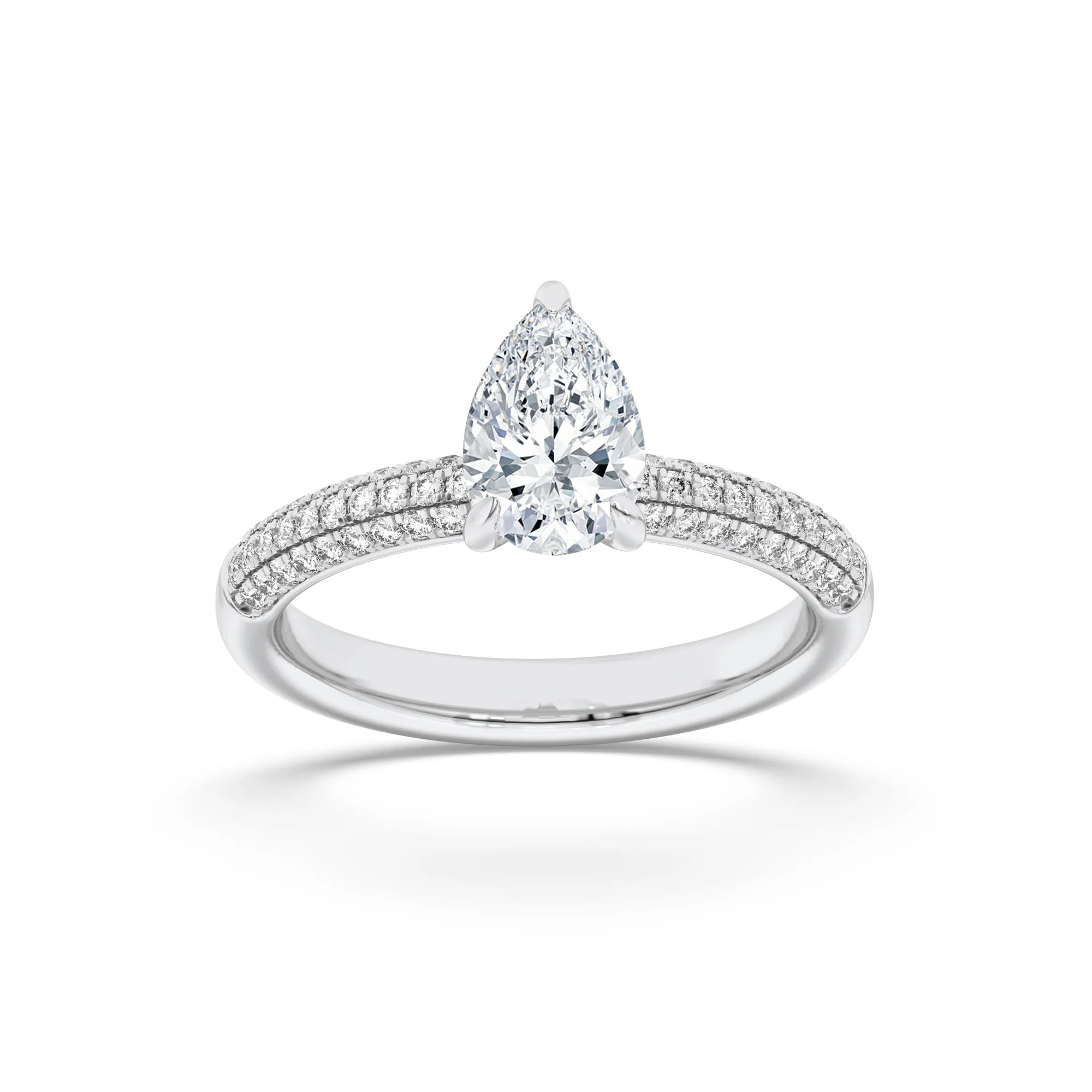 Radiant Round Pavé Ring 6