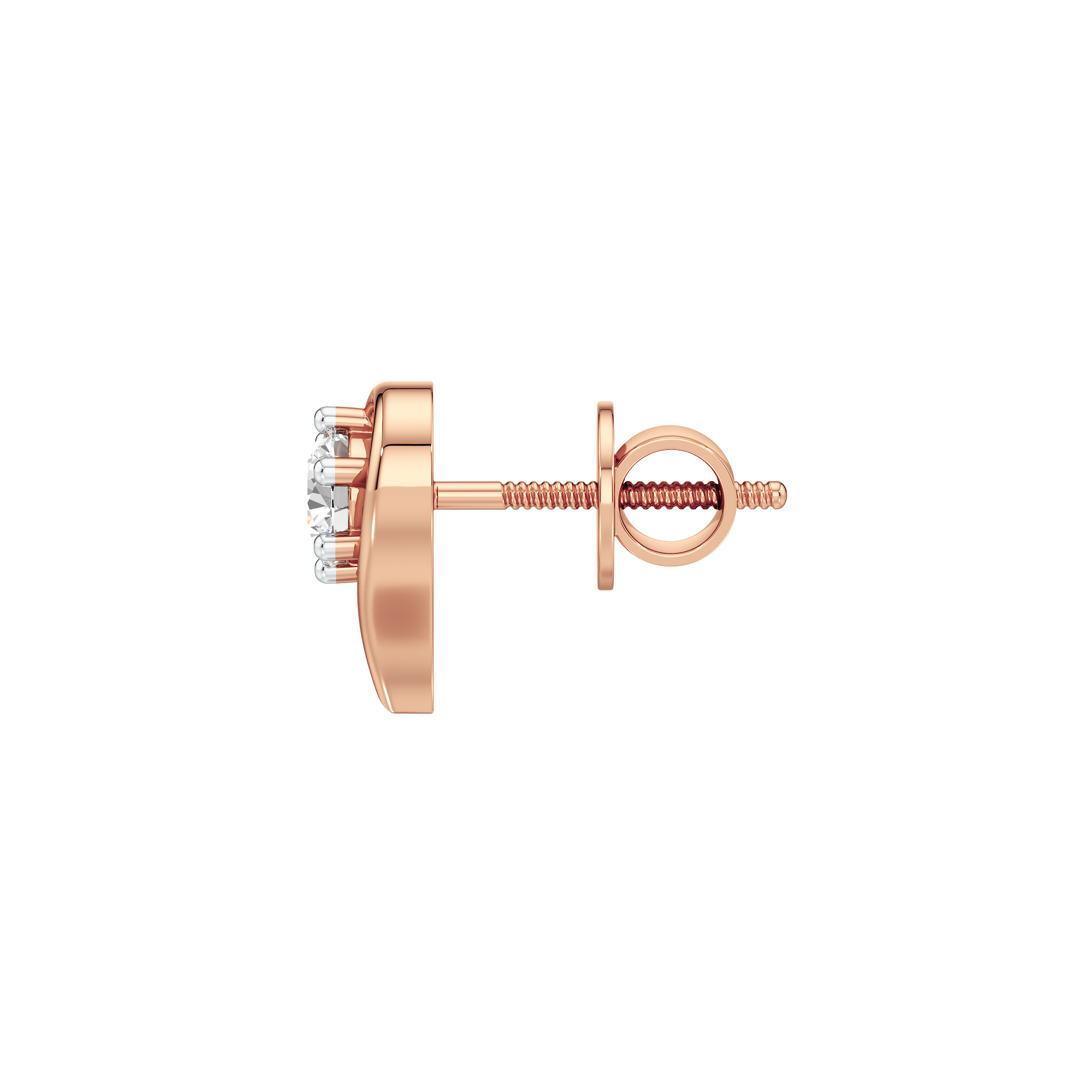 Heartline Solitaire Studs 8