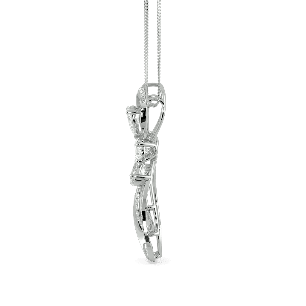 Marquise Cluster Diamond Pendant 3