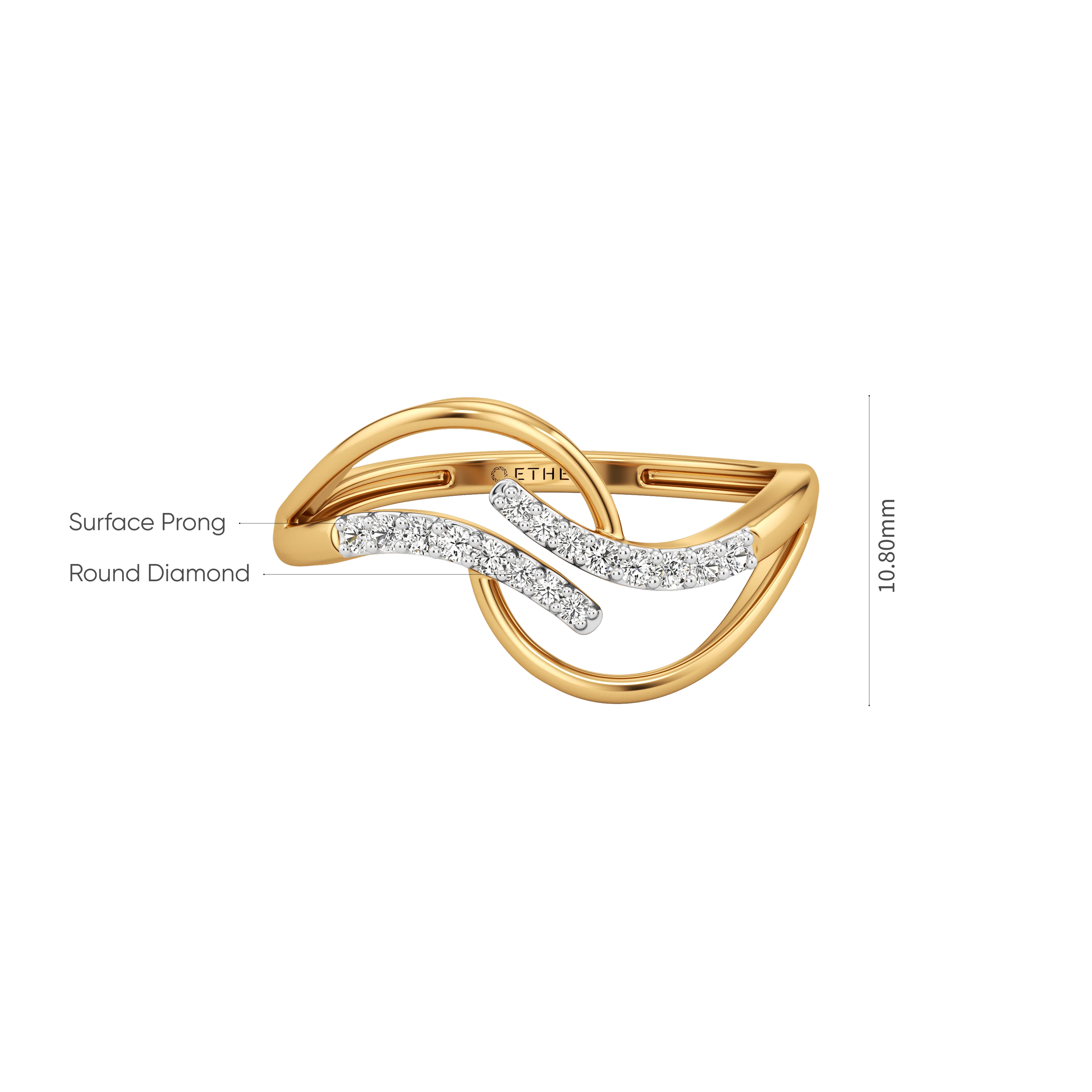 Infinity Flow Diamond Ring 6