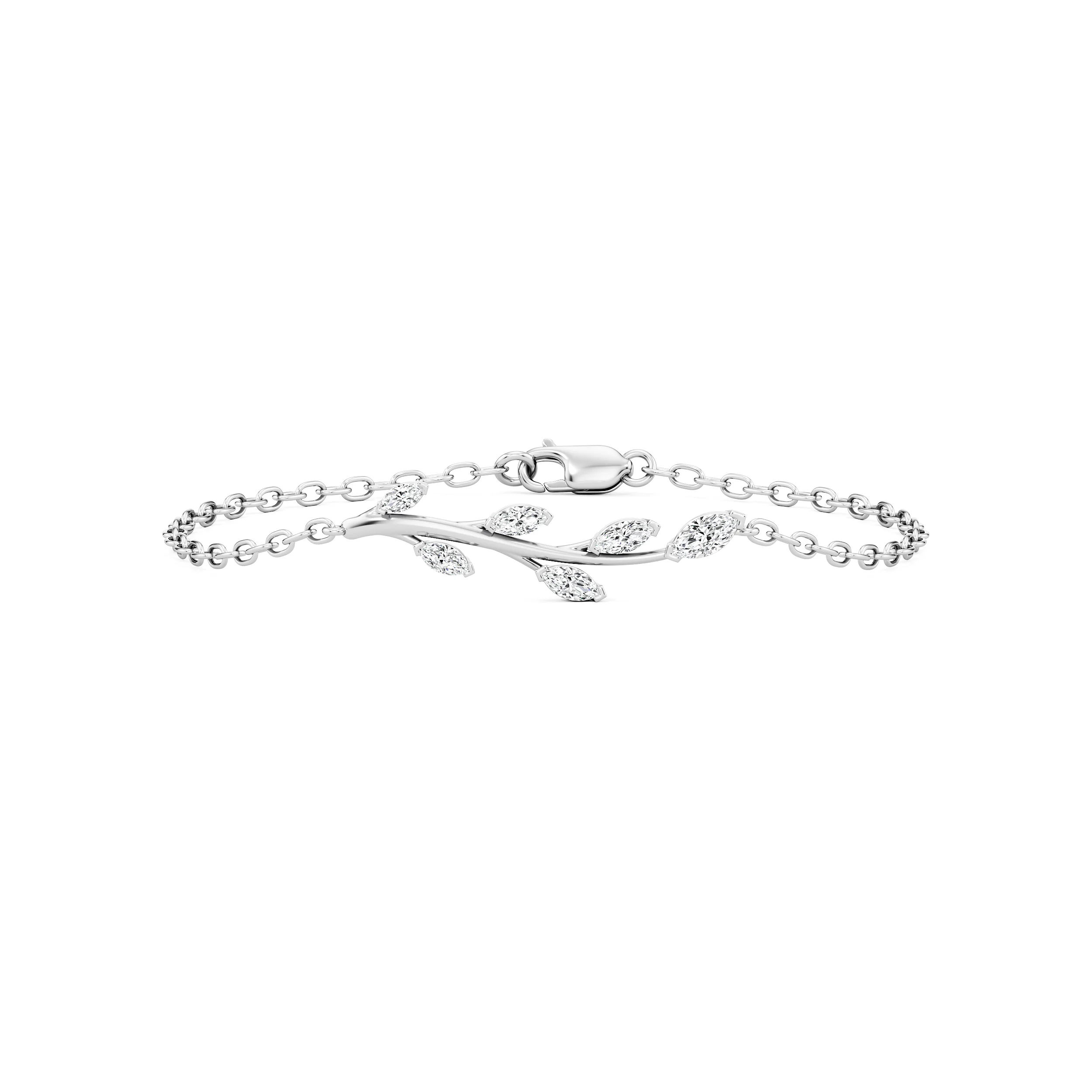 Leafline Marquise Diamond Bracelet 3
