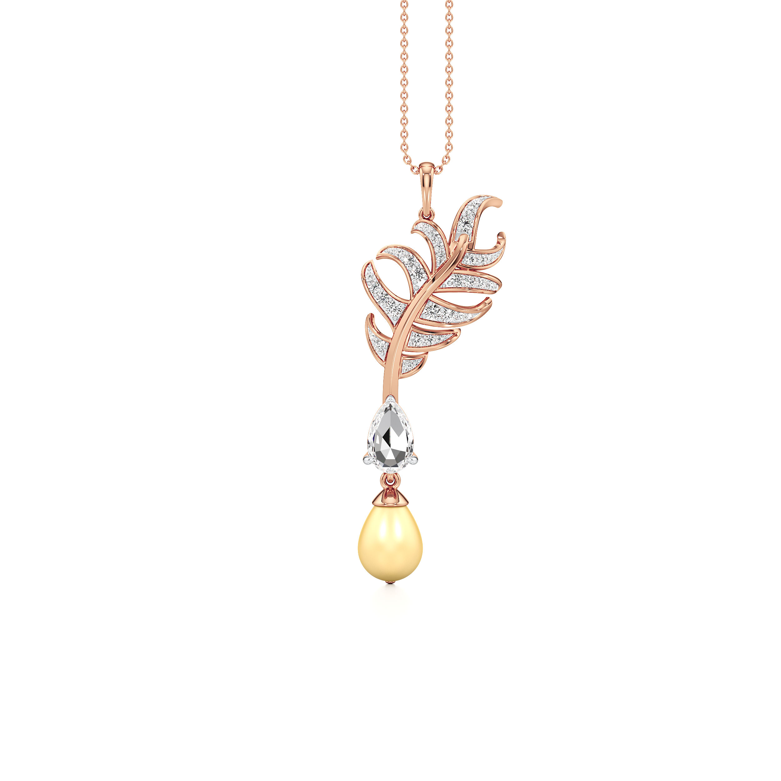 Cascade Plume Pendant 7