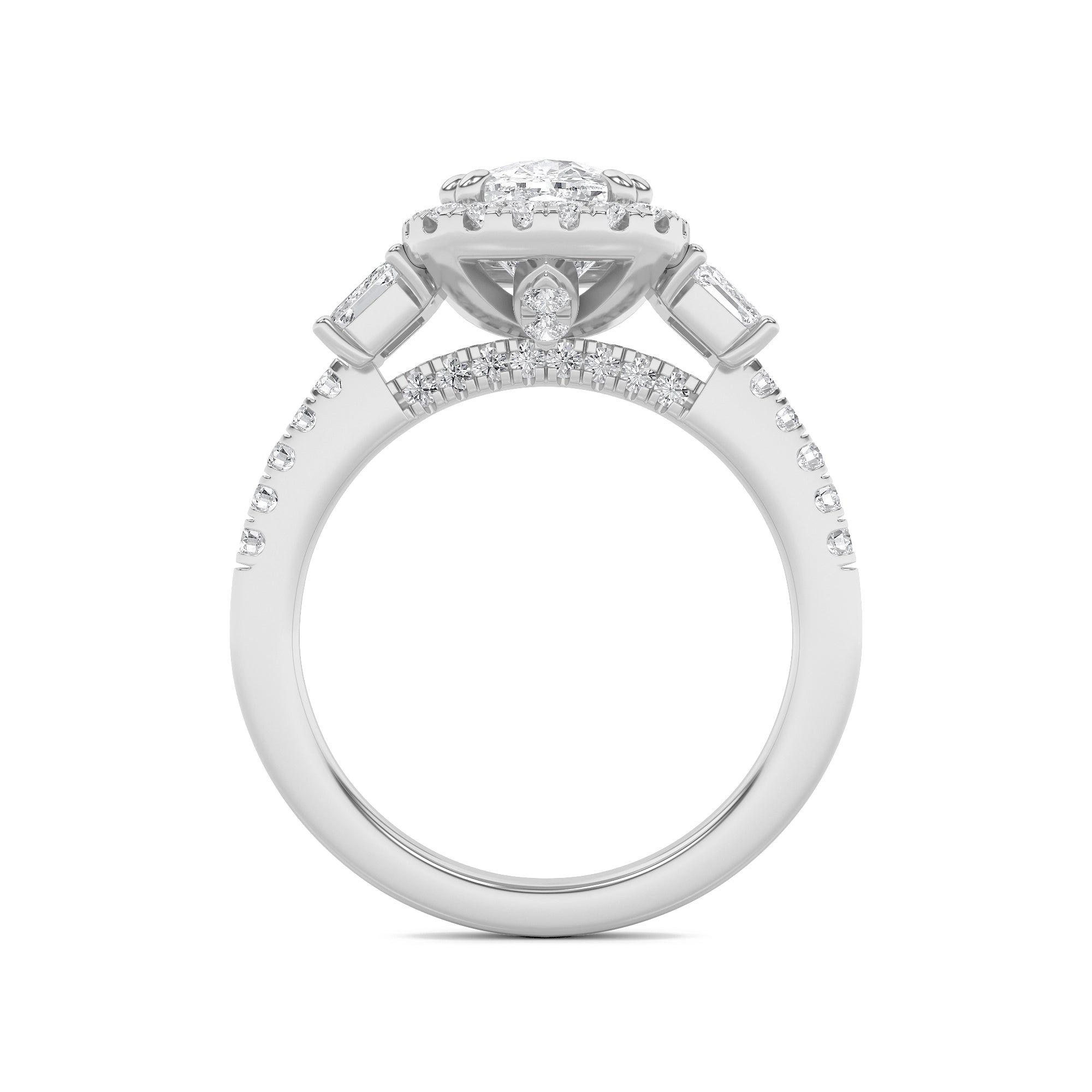 Threefold Brilliance 3 Stone Ring 7