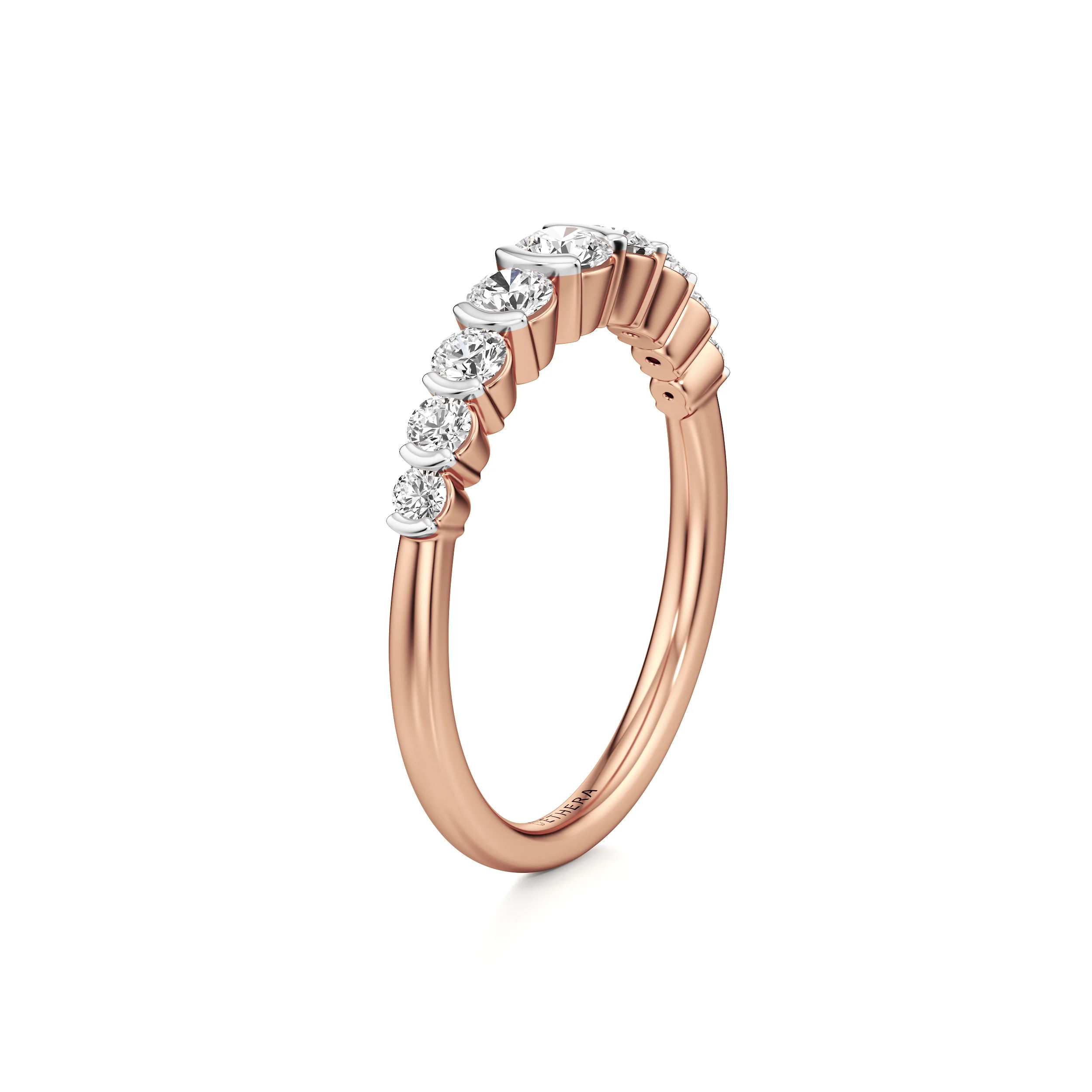 Classic Half-Eternity Diamond Band 13